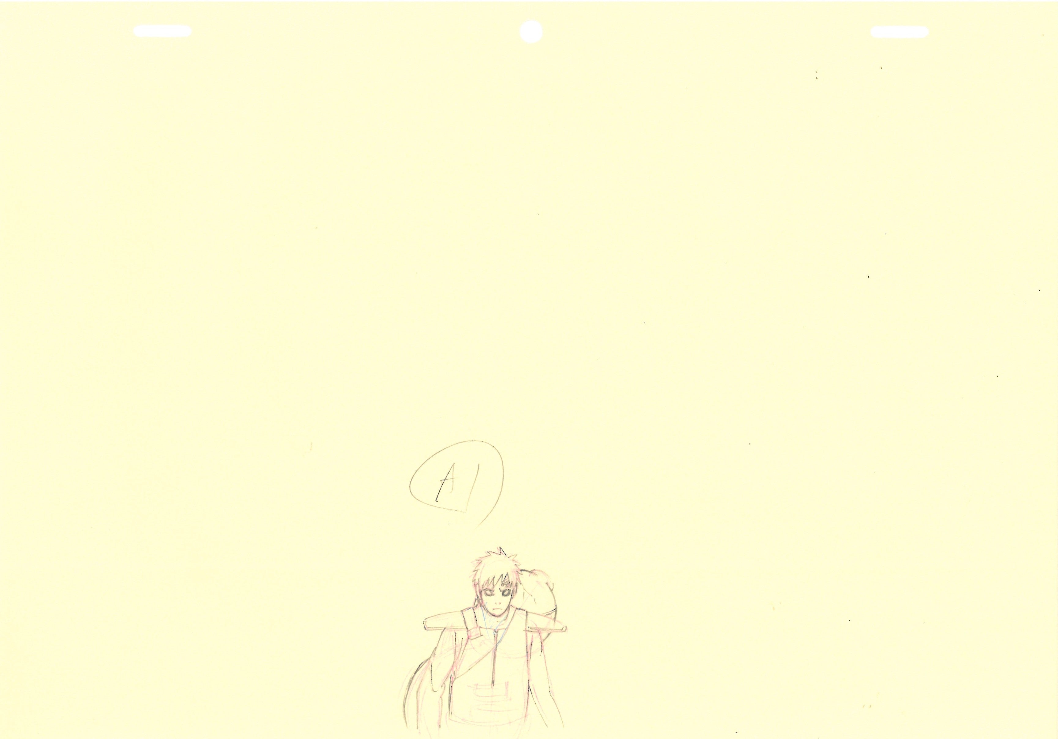 Naruto Shippuden Original Sketch (Gaara) 3 pages Set