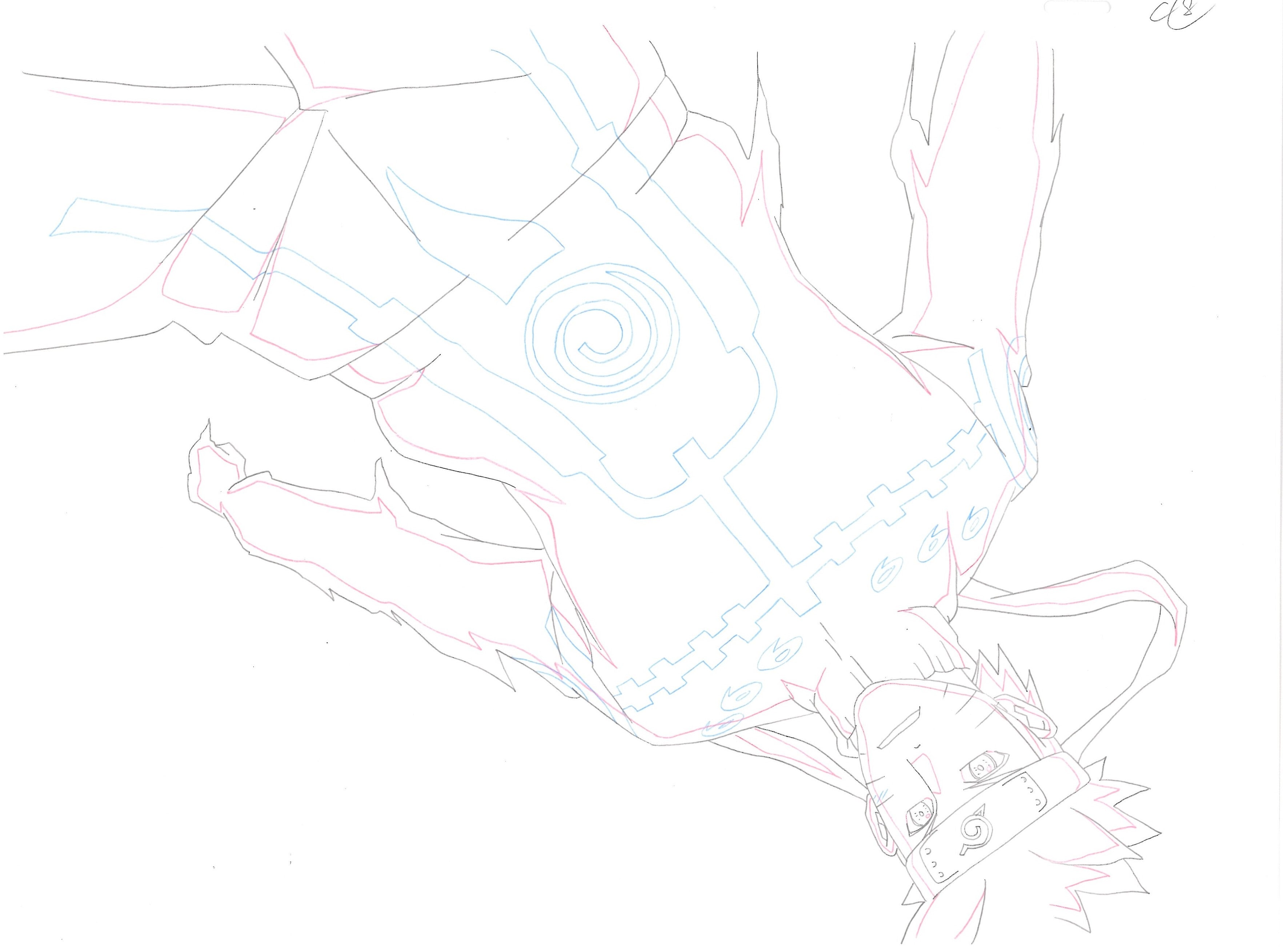 Naruto Shippuden Original Sketch (Naruto Uzumaki)