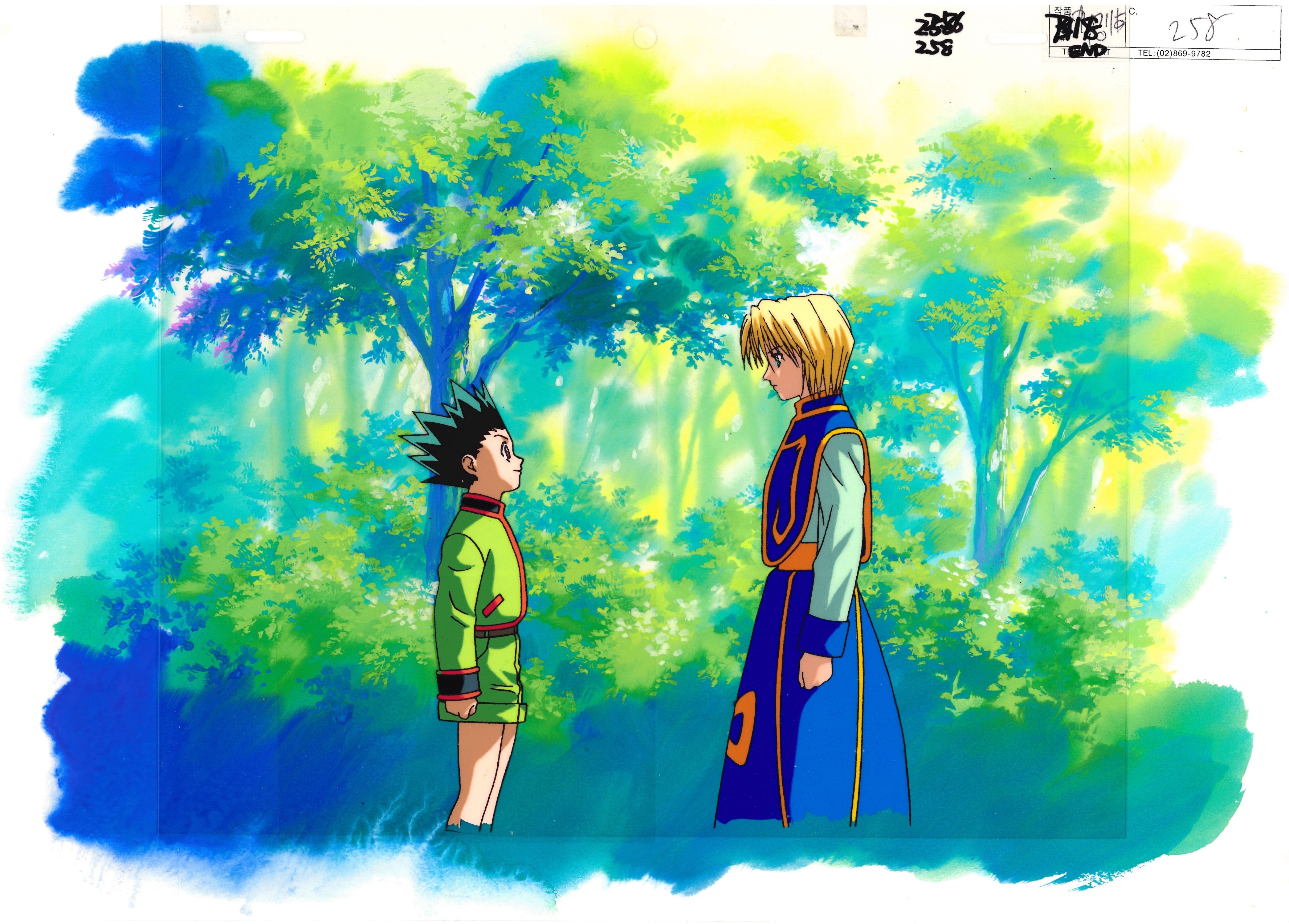 *RESERVED Hunter x Hunter Original Cel and Drawing (Gon, Kurapika)