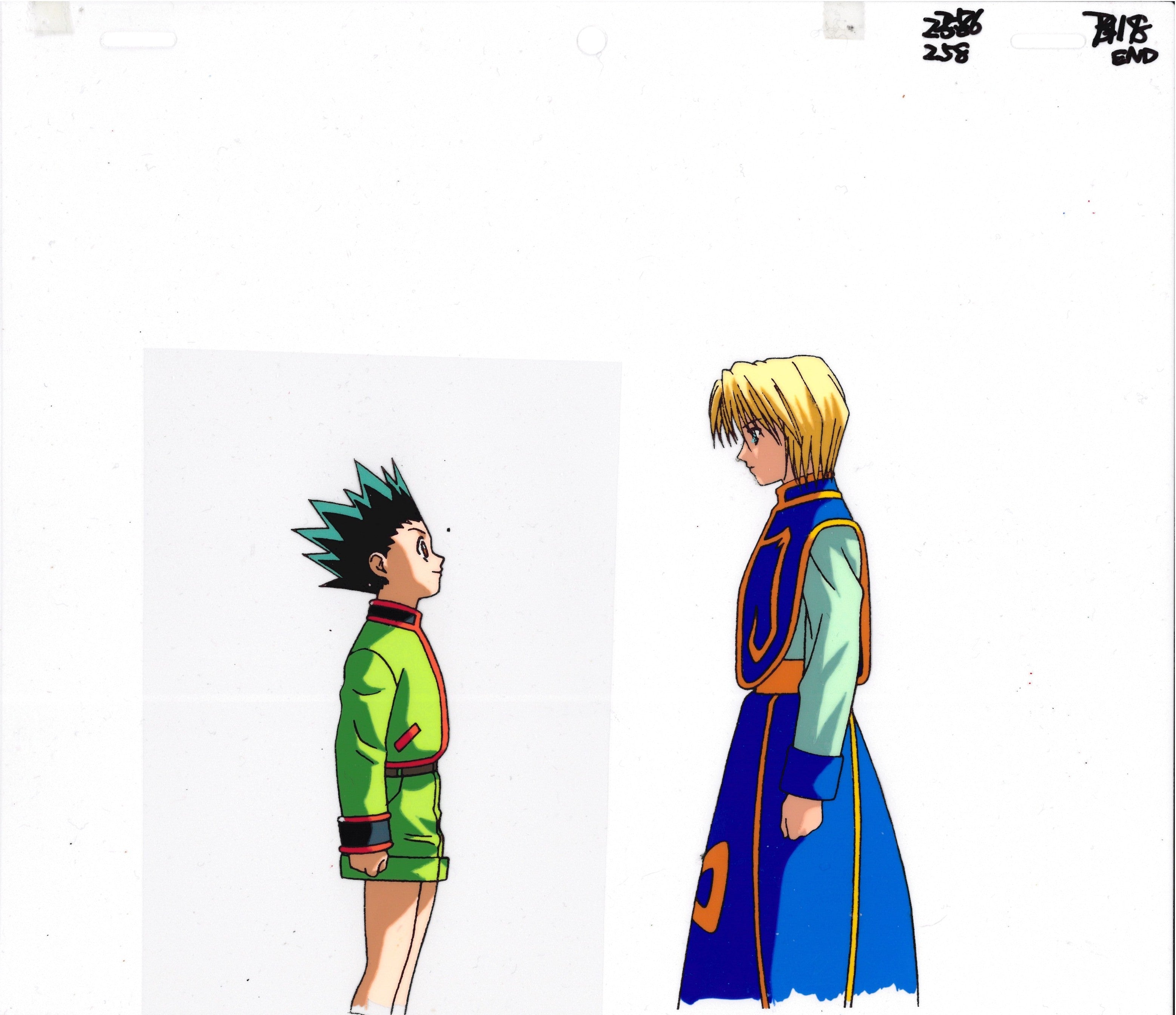 *RESERVED Hunter x Hunter Original Cel and Drawing (Gon, Kurapika)