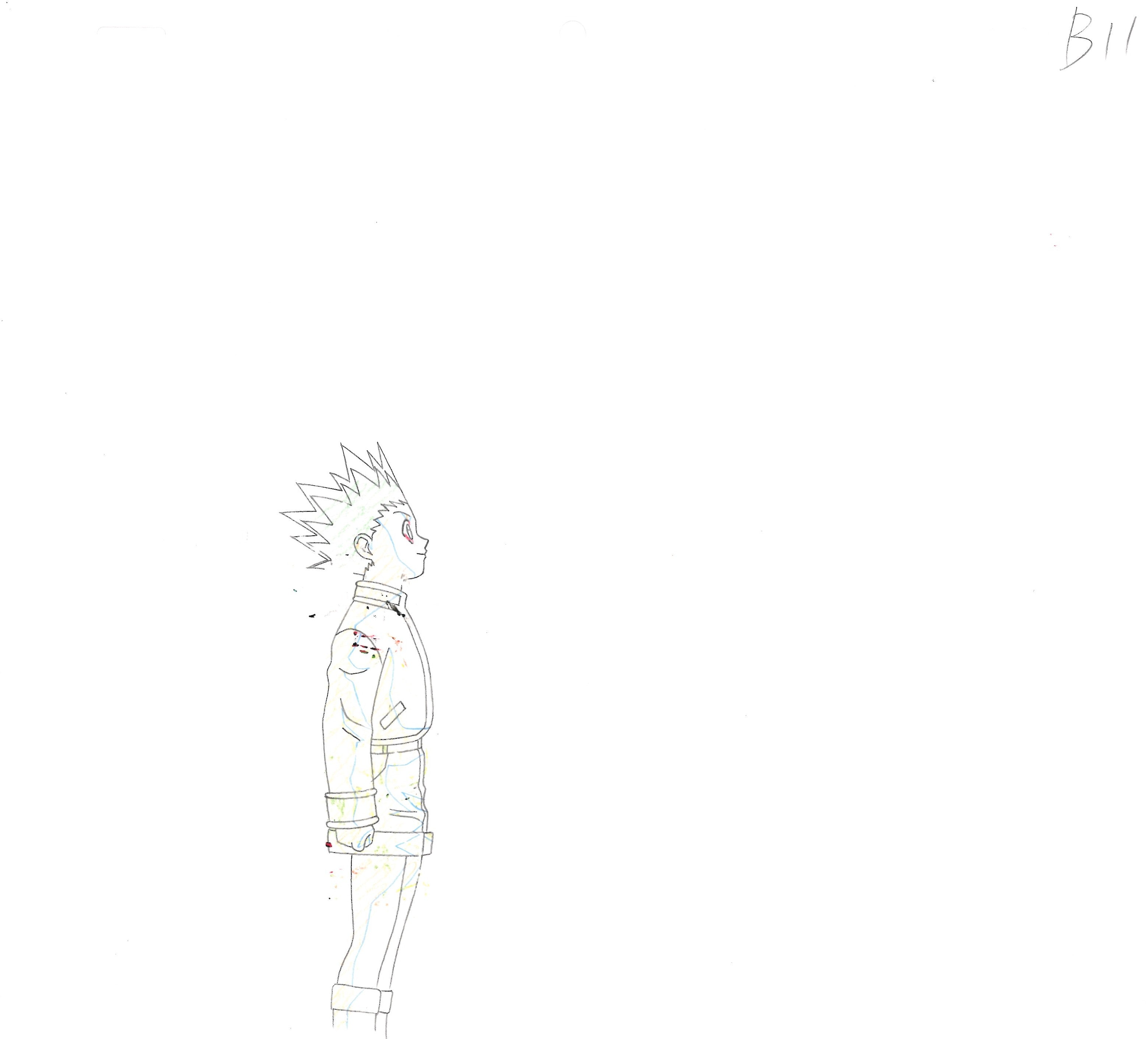 *RESERVED Hunter x Hunter Original Cel and Drawing (Gon, Kurapika)