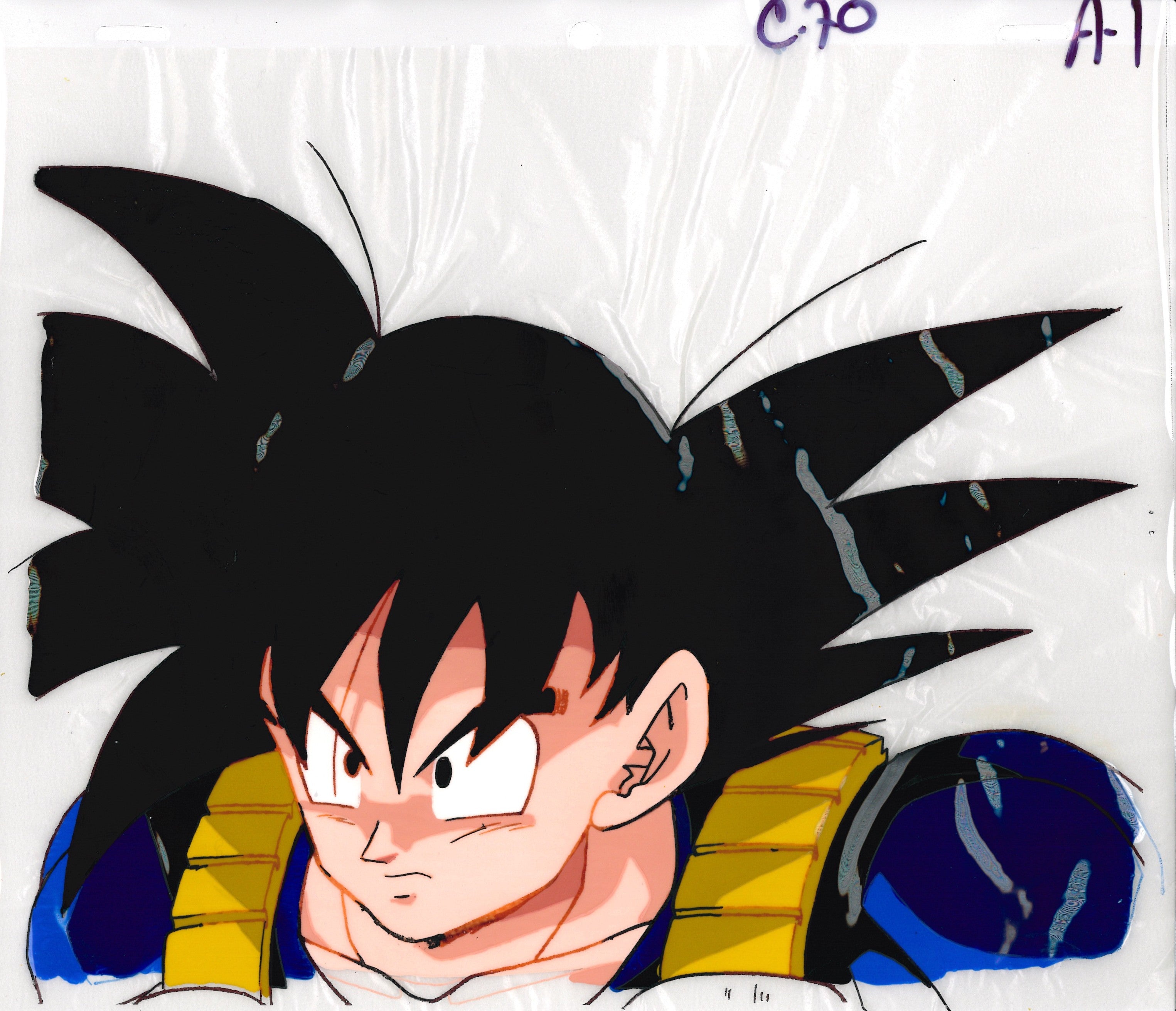 Dragon Ball Z Original Cel and Drawing (Son Goku)