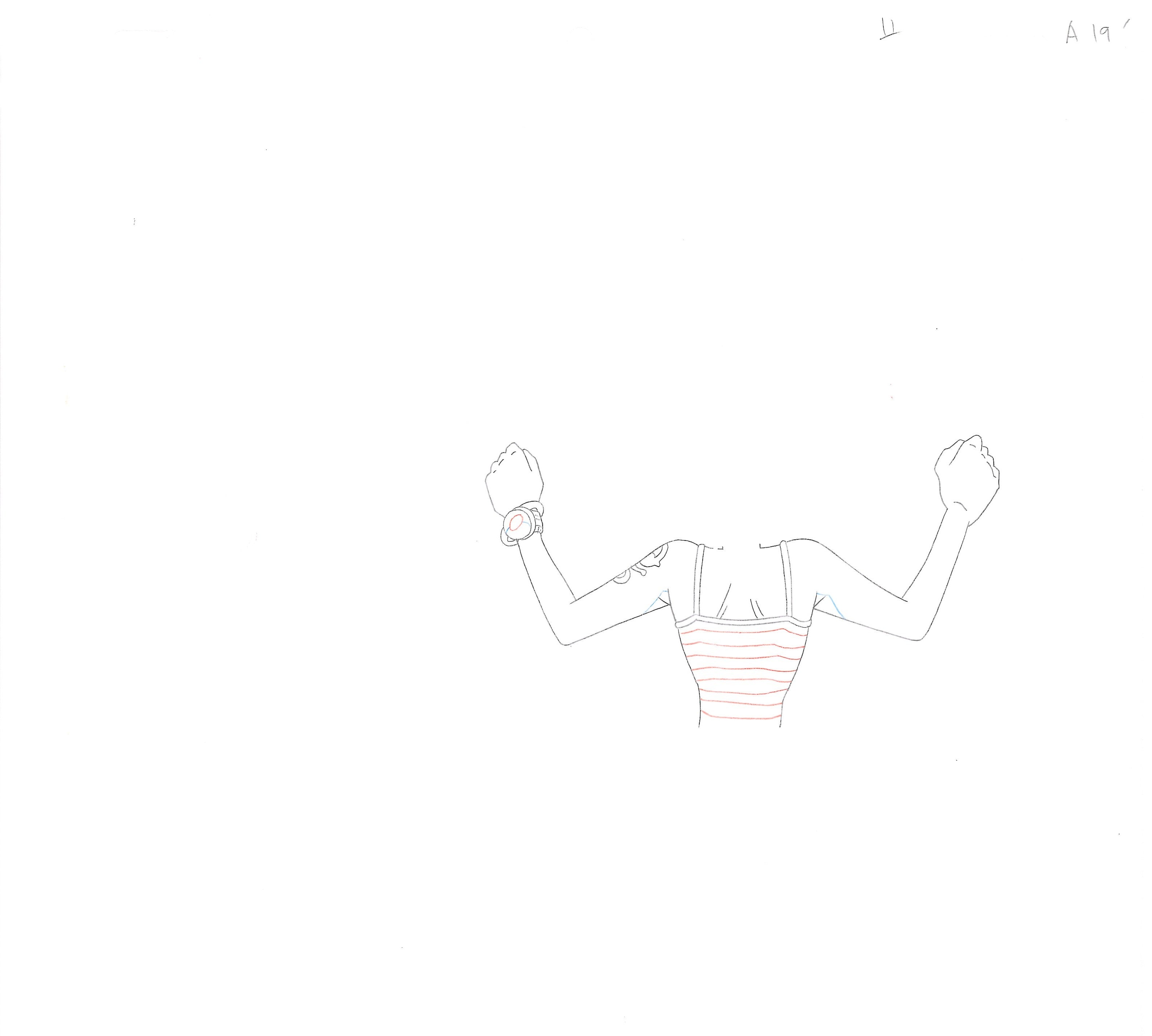 One Piece Original Sketch (Nami) 4 pages Set
