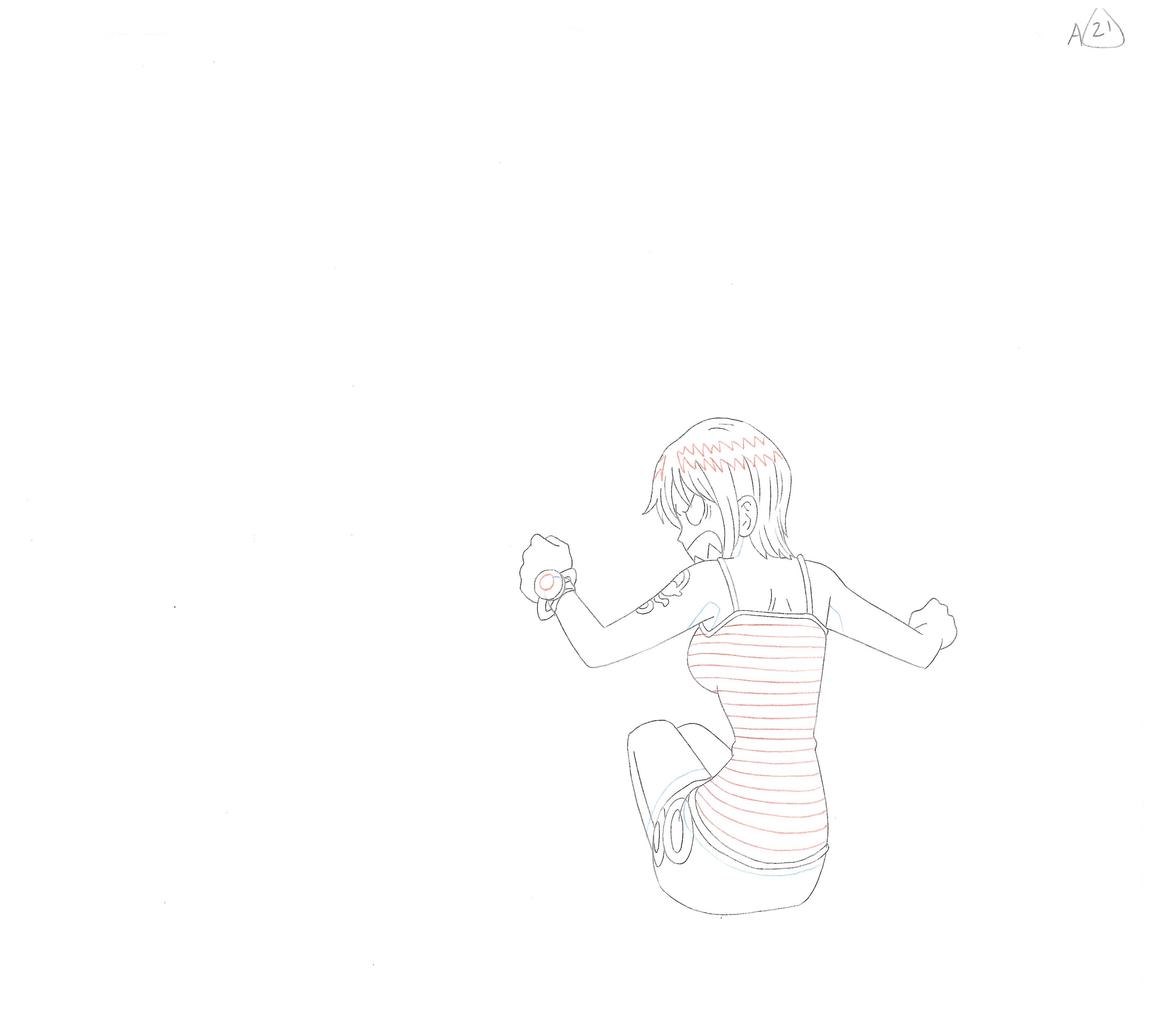 One Piece Original Sketch (Nami) 3 pages Set