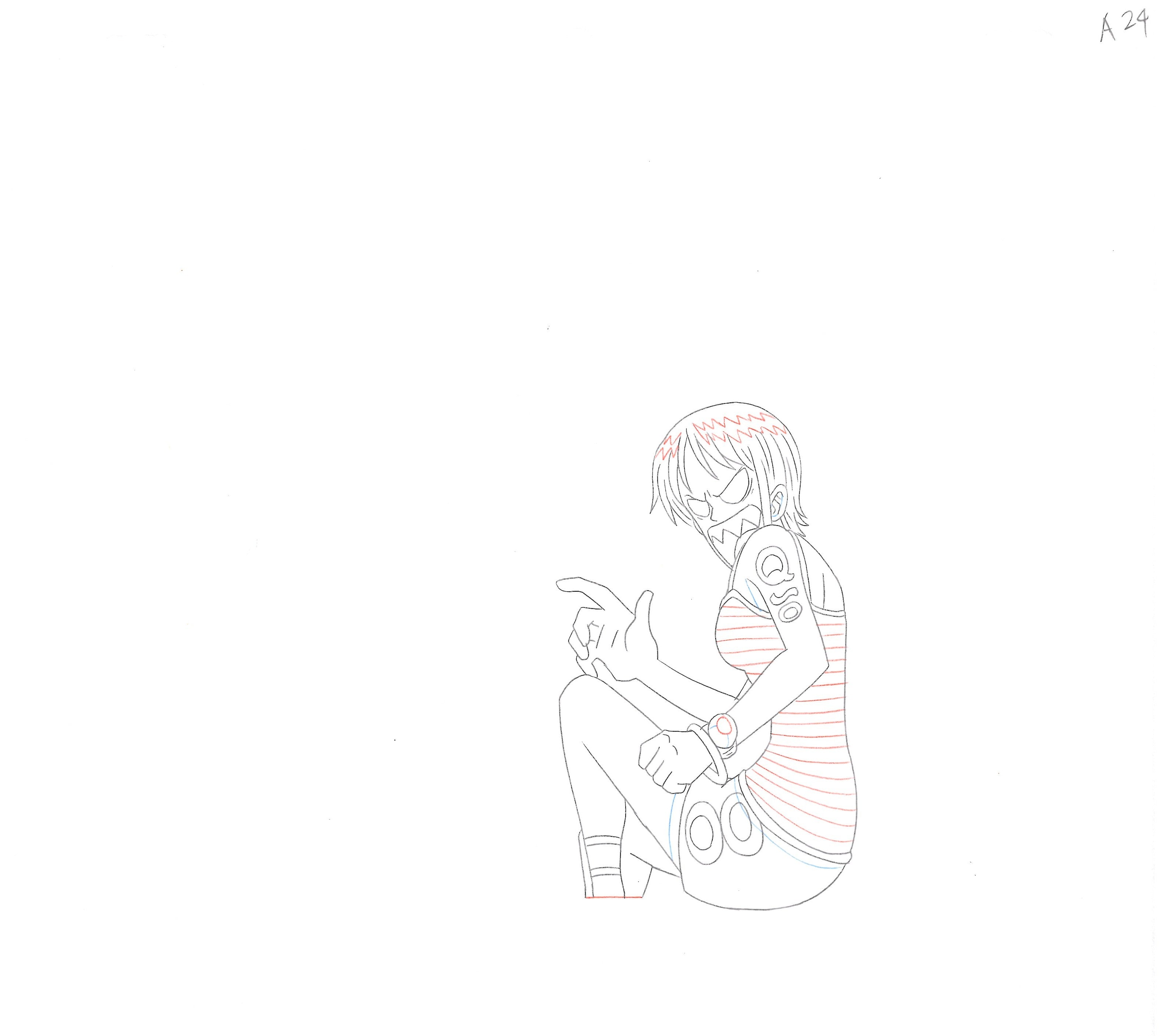 One Piece Original Sketch (Nami) 3 pages Set