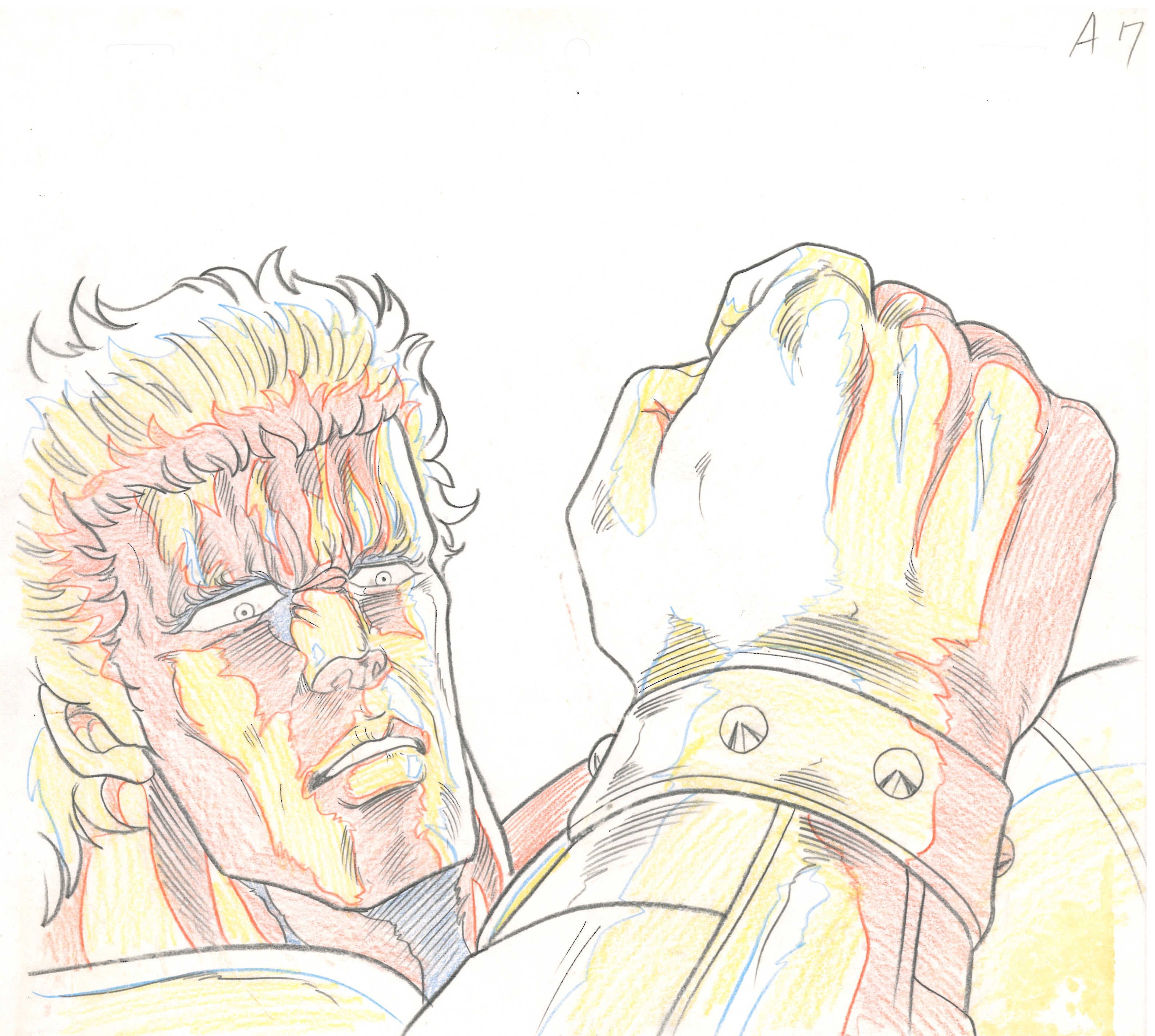 Dibujo original de El Puño de la Estrella del Norte (Raoh)