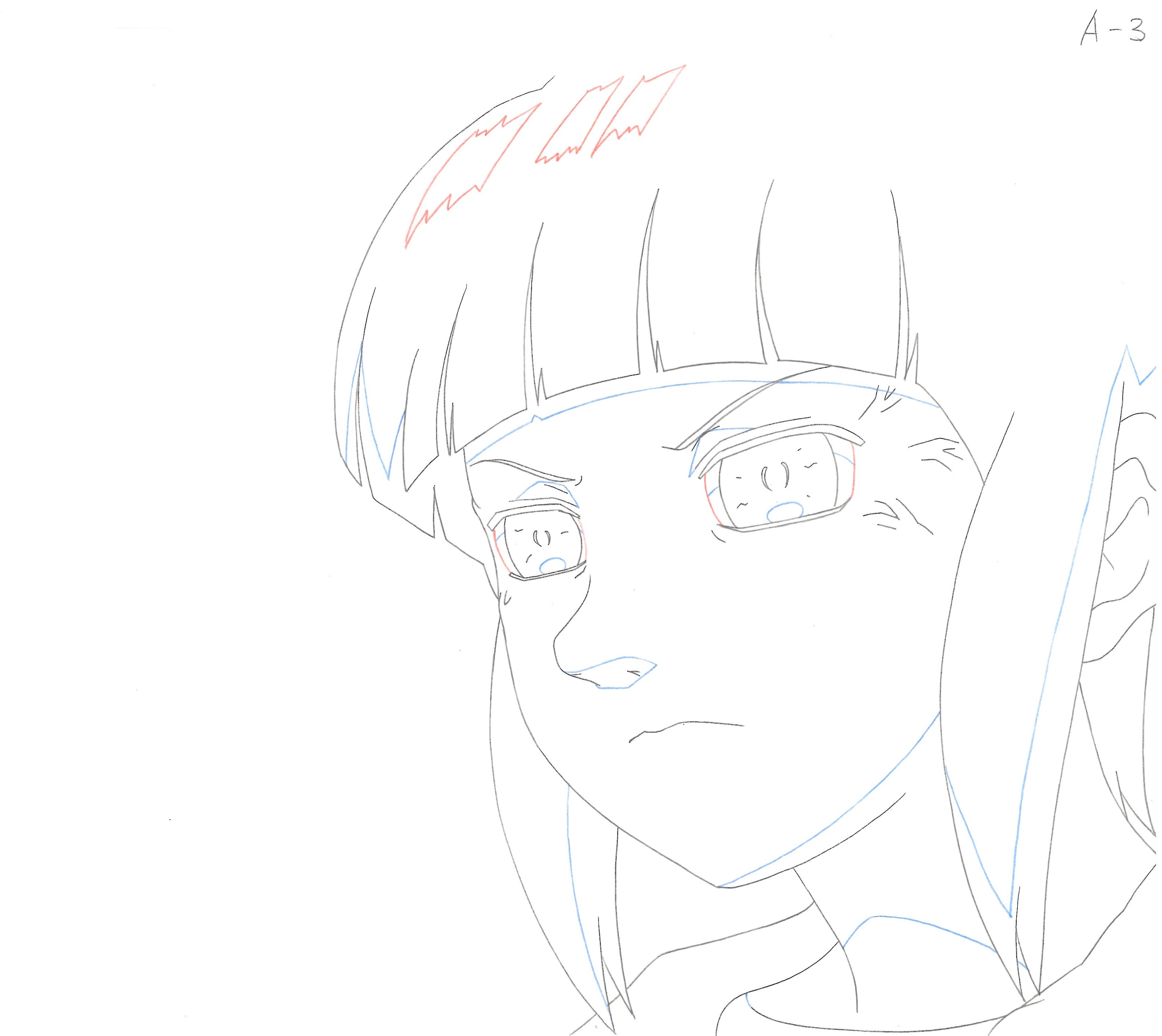 Naruto Original Sketch (Hinata Hyuga) Set de 2 páginas