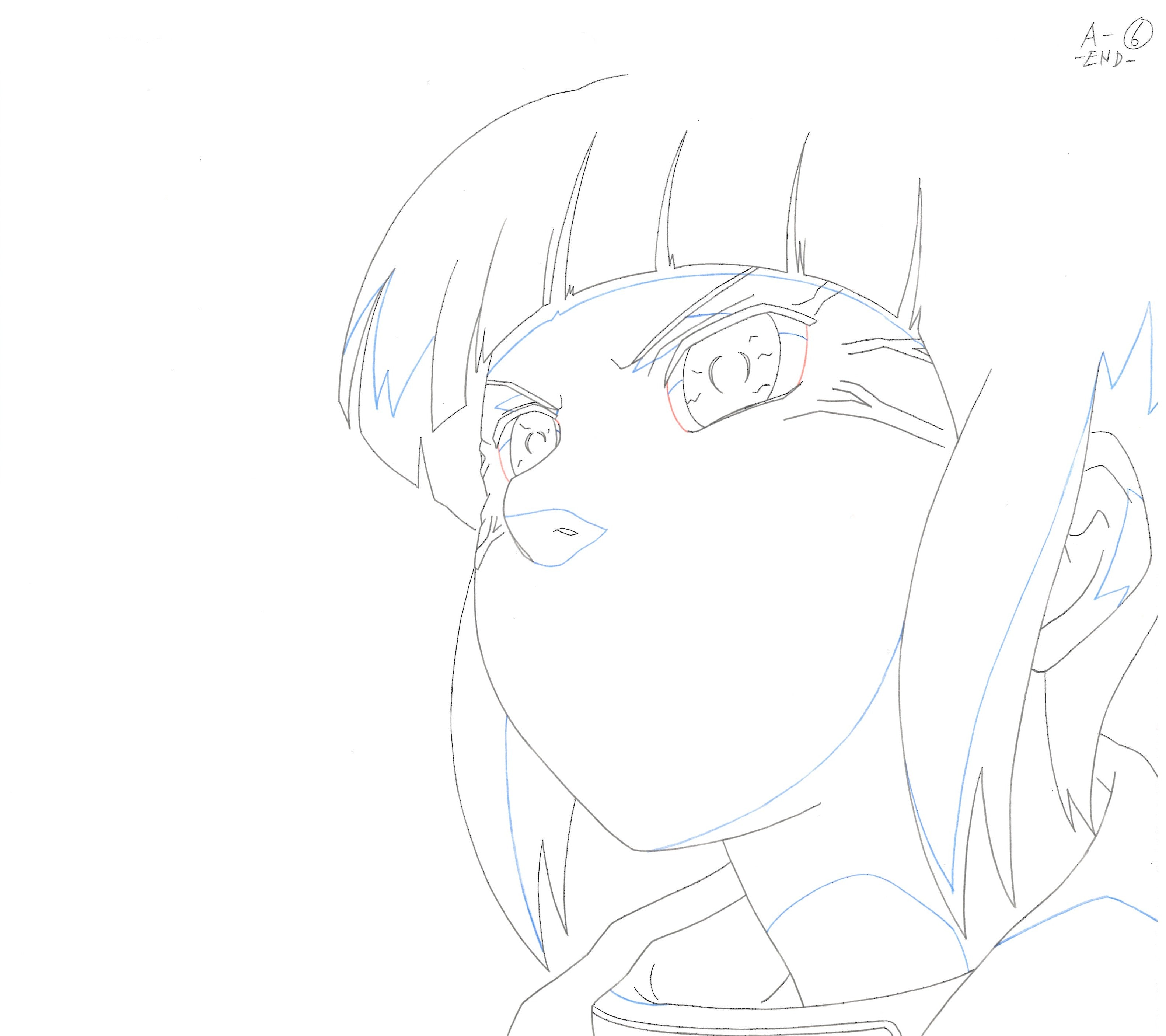 Naruto Original Sketch (Hinata Hyuga) 4 pages Set