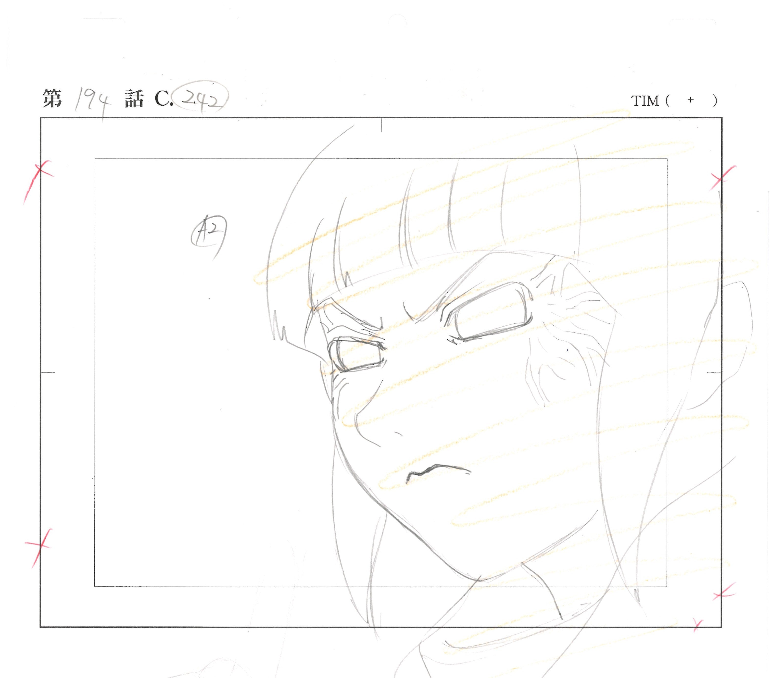 Naruto - Boceto original (Hinata Hyuga)
