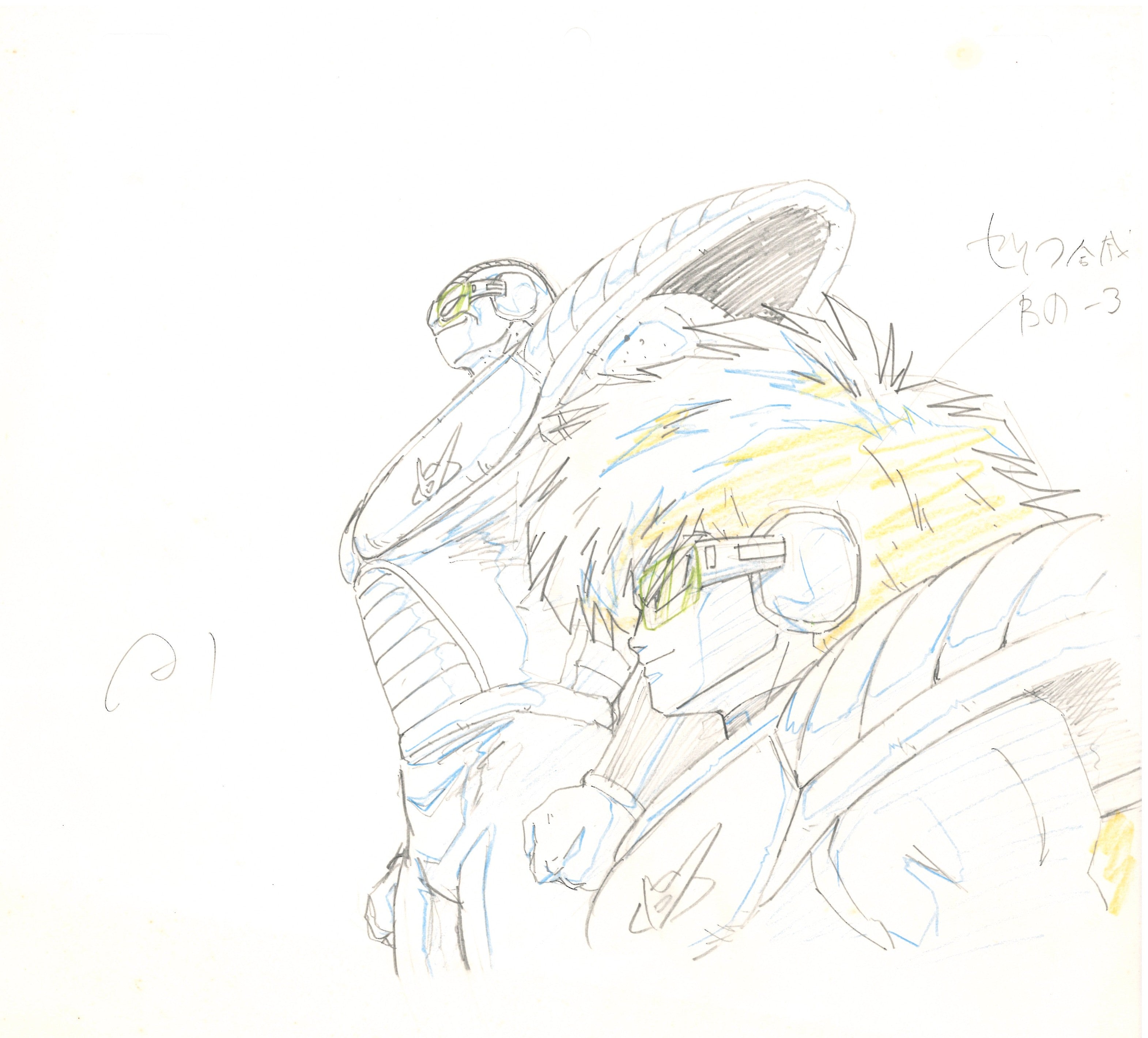 Dragon Ball Z Dibujo original (Burter, Jeeth) Set de 3 páginas
