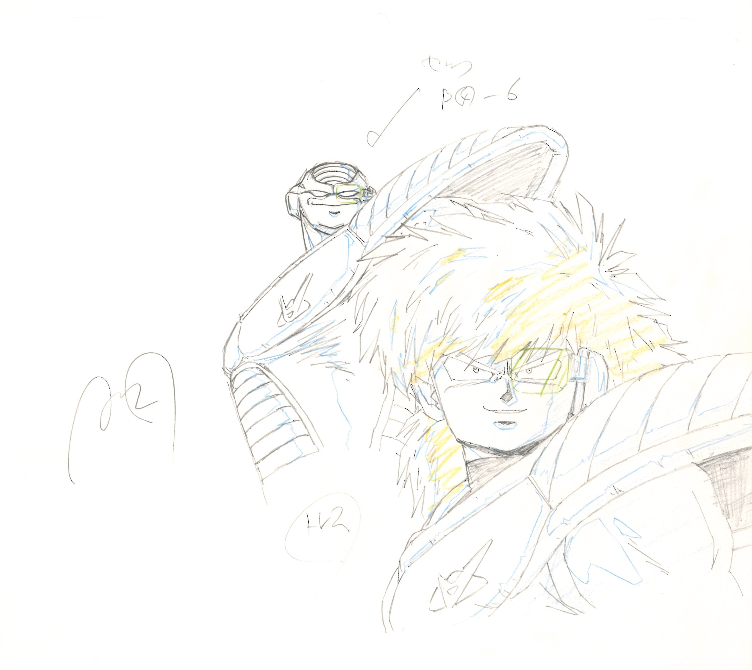 Dragon Ball Z: Dibujo original (Burter, Jeeth) Set de 2 páginas