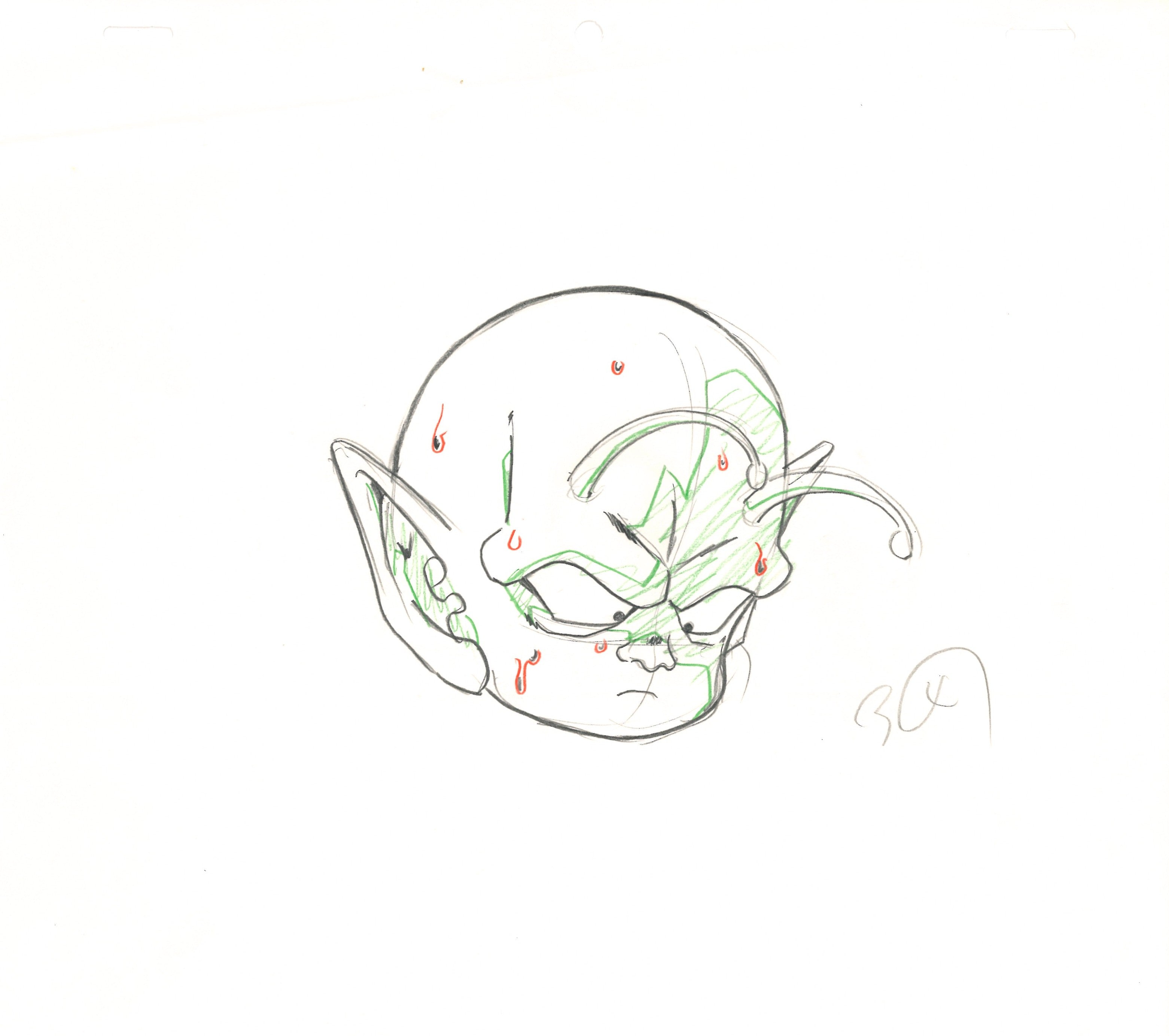 Dragon ball Z Original Drawing (Dende) 3 pages set