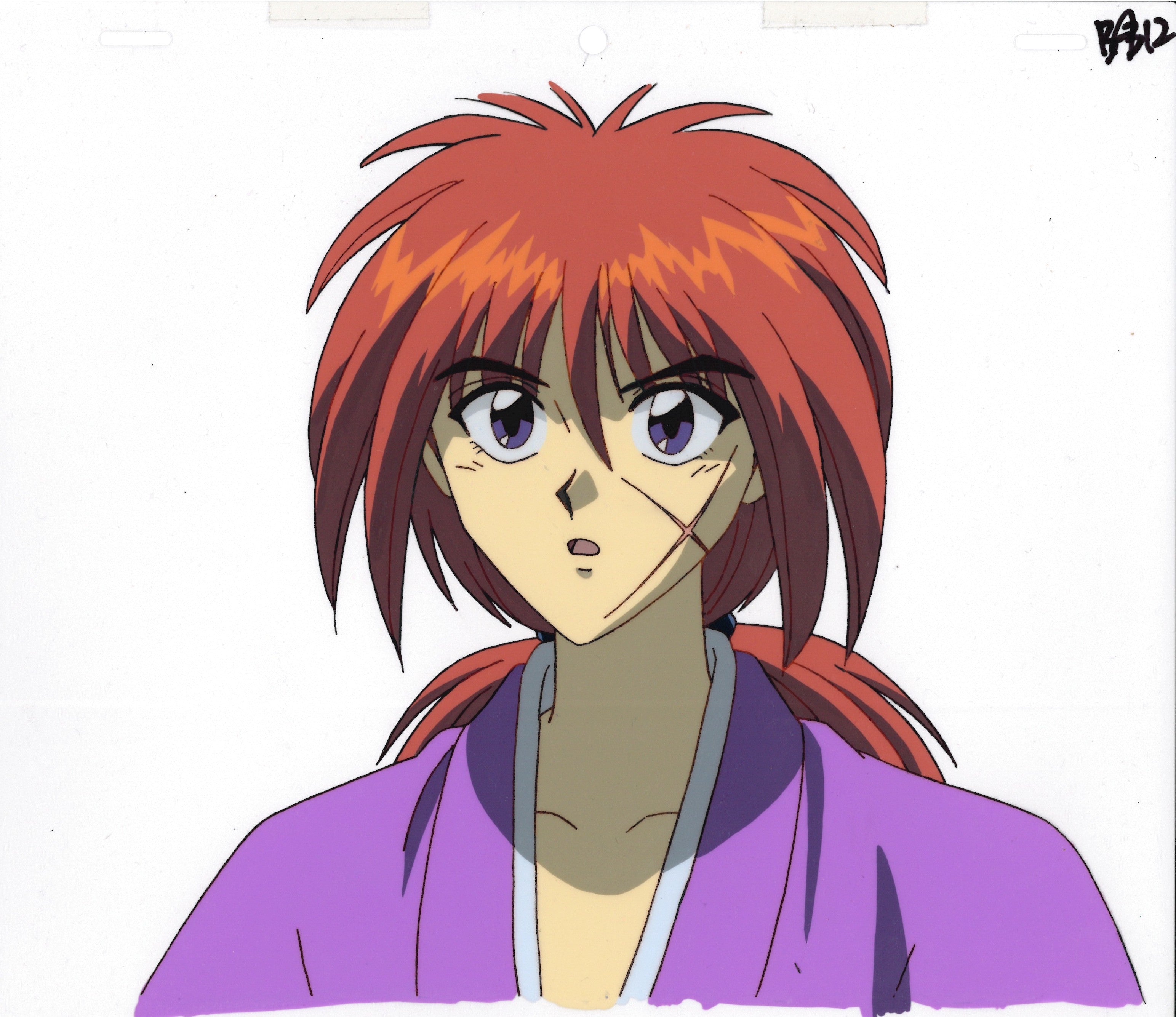 Rurouni Kenshin Original Cel and drawing (Kenshin Himura)