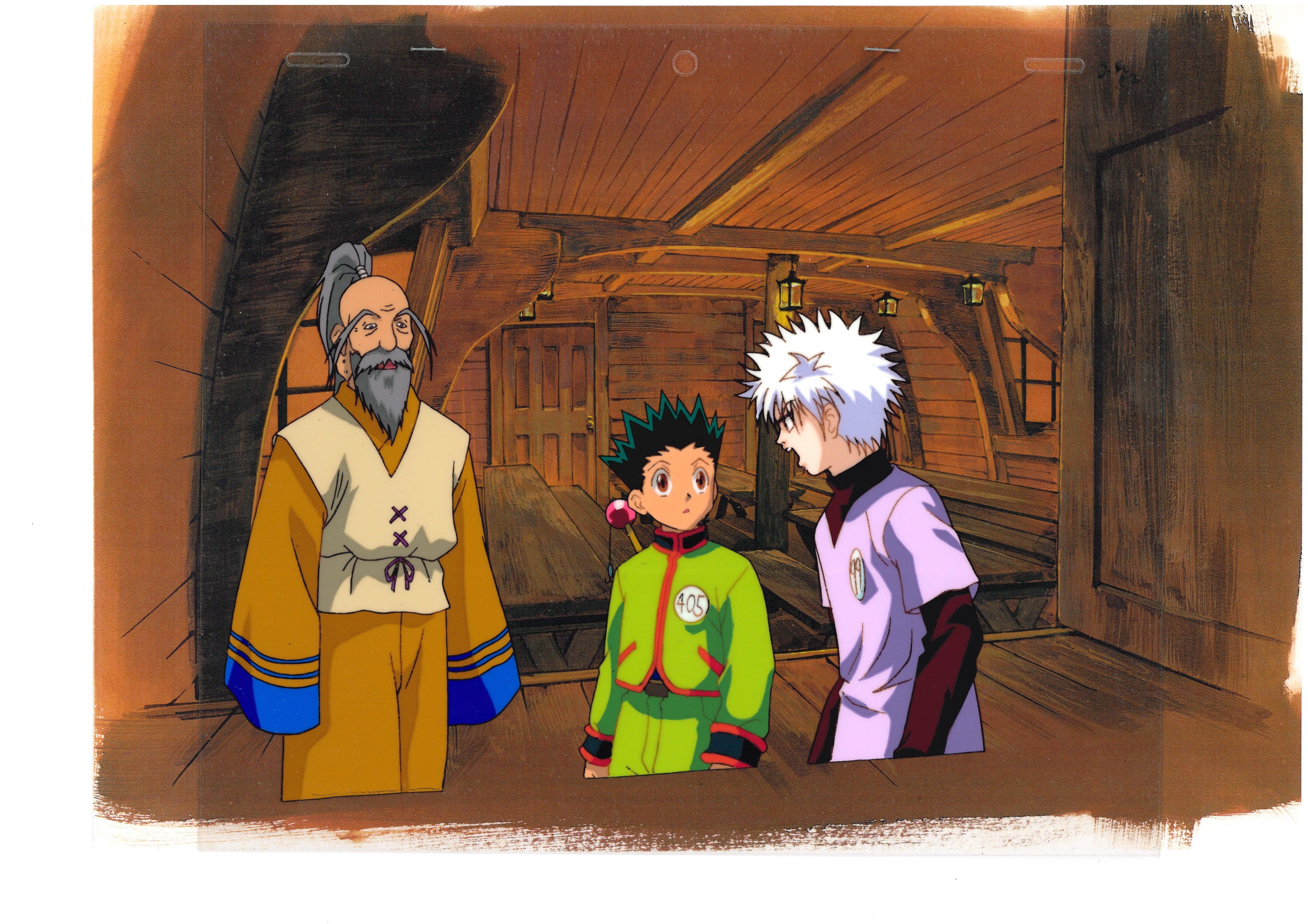 Hunter x Hunter Original Cel and Drawing (Killua, Gon, Netero)
