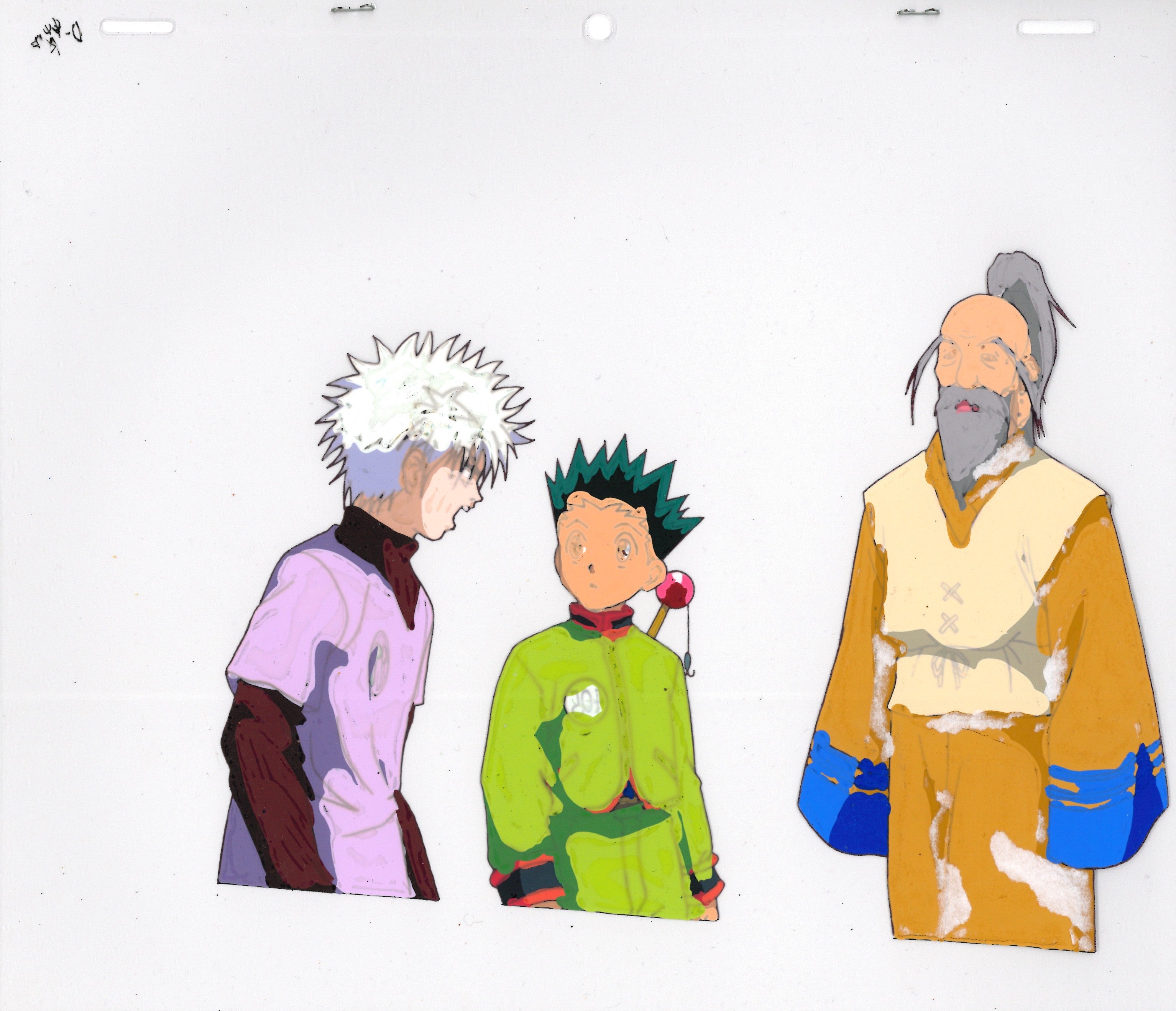 Hunter x Hunter Original Cel and Drawing (Killua, Gon, Netero)