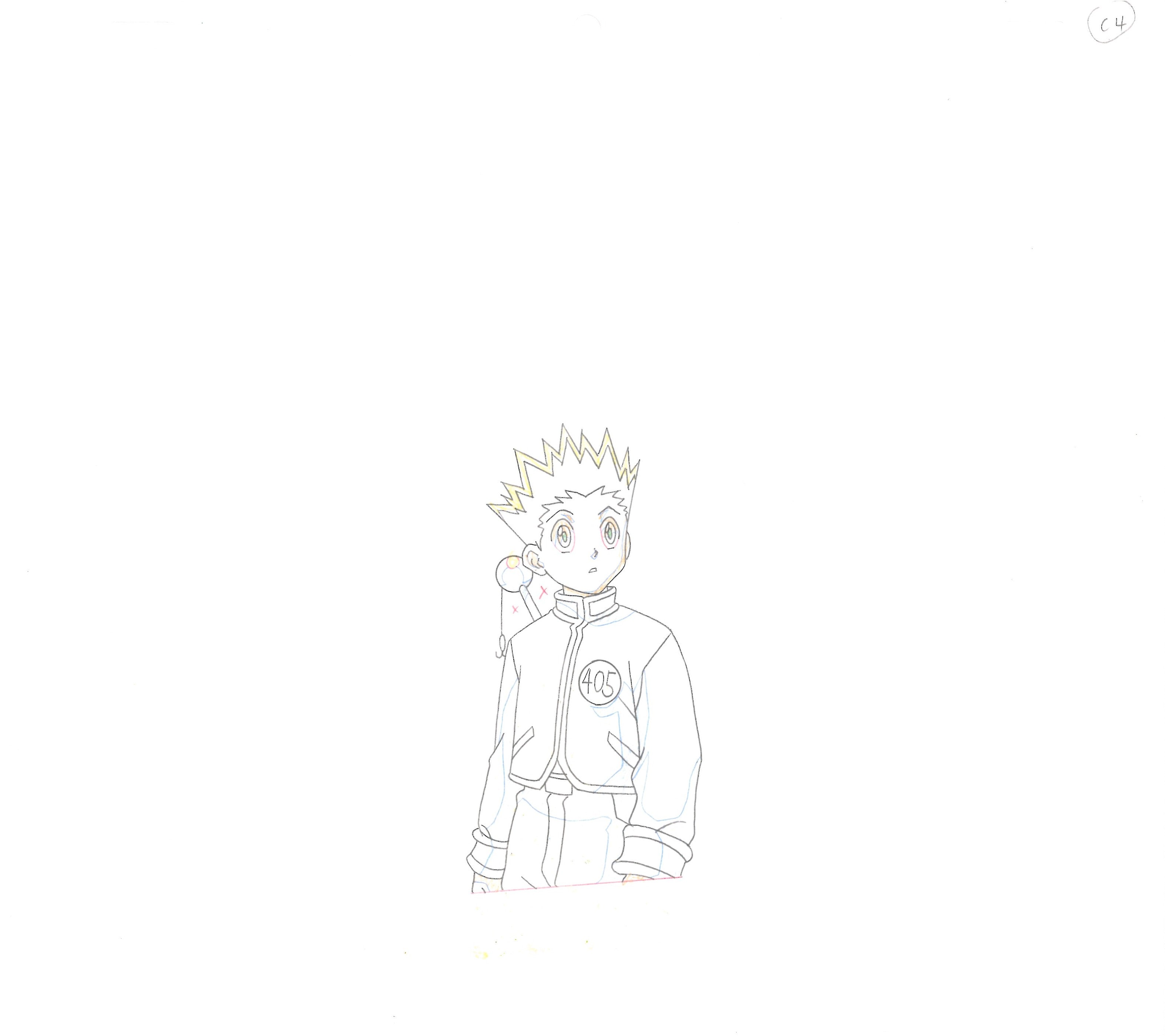 Hunter x Hunter Original Cel and Drawing (Killua, Gon, Netero)