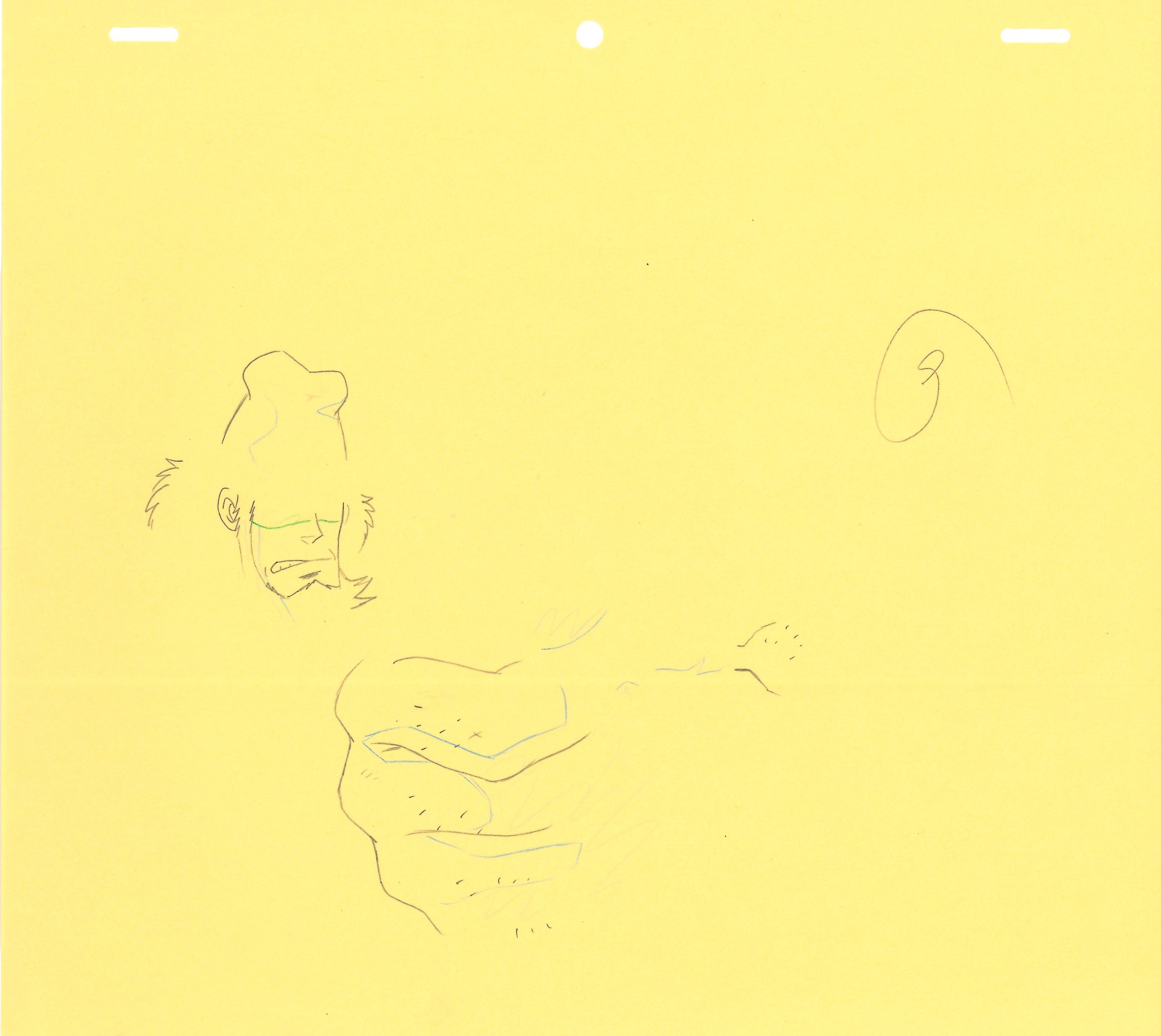 Lupin III Original Sketch (Daisuke Jigen) 4-page Set