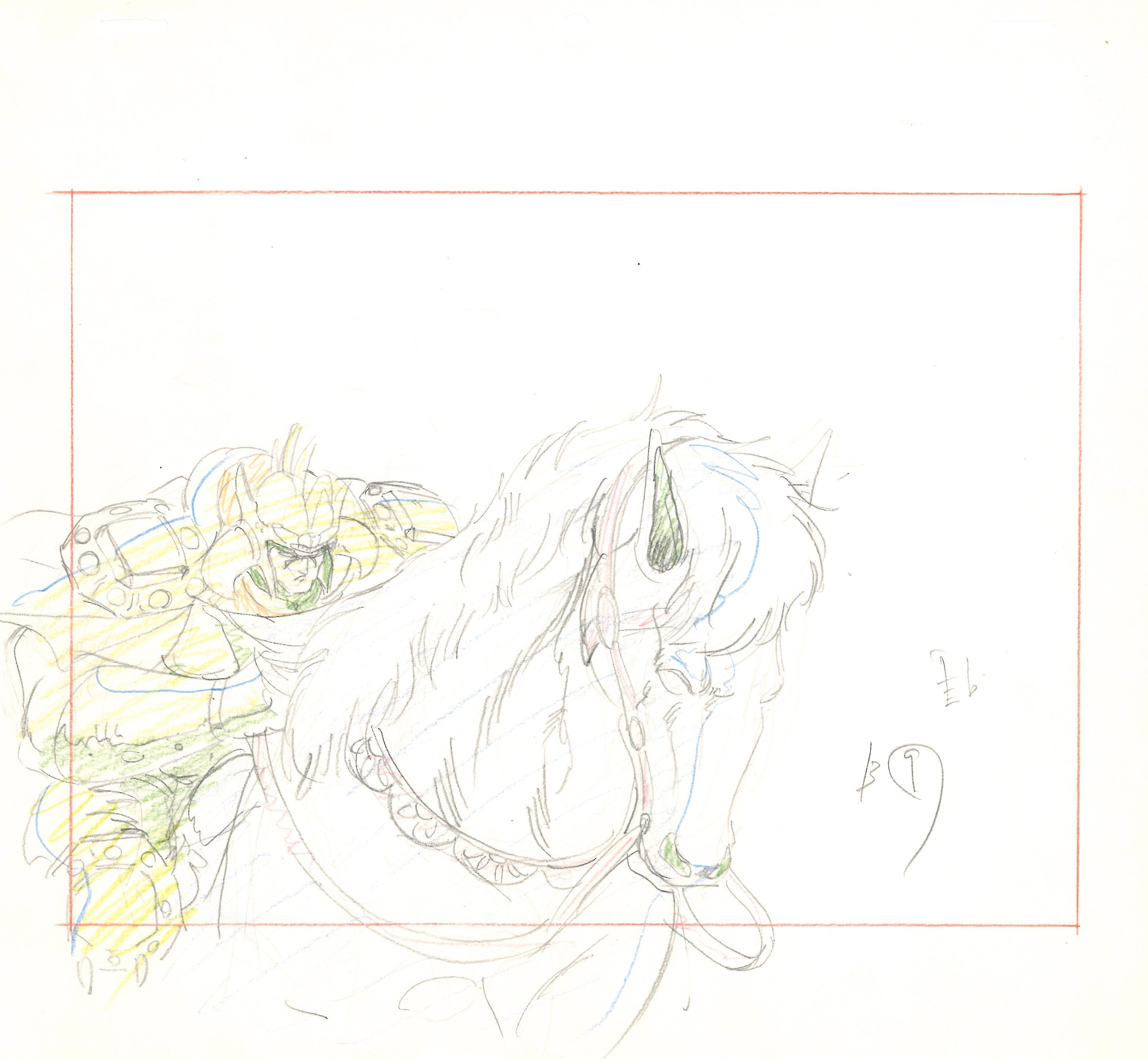 Fist of the North Star Original Drawing (Raoh)