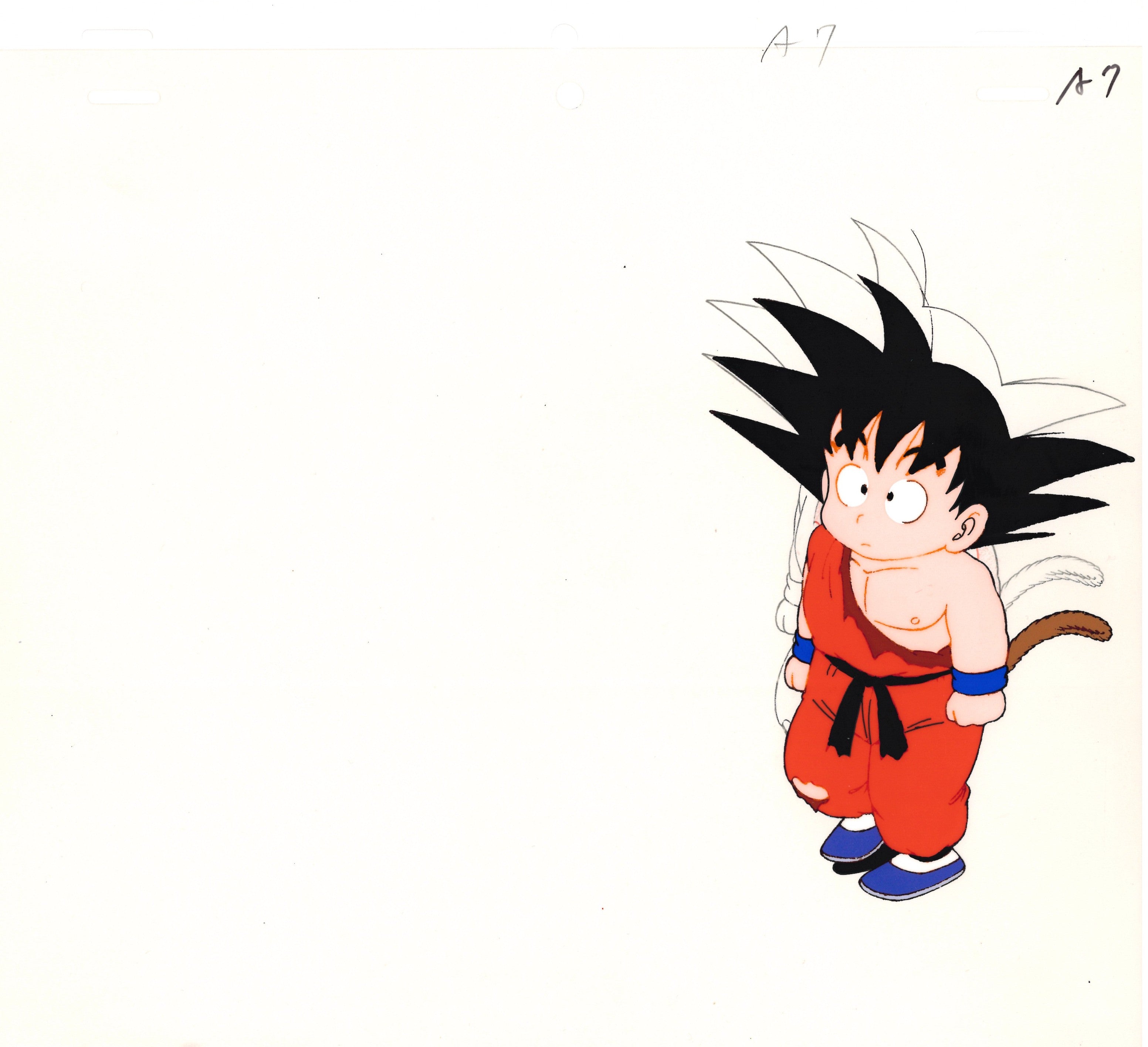 Dragon Ball Original Cel and Drawing (Son Goku)