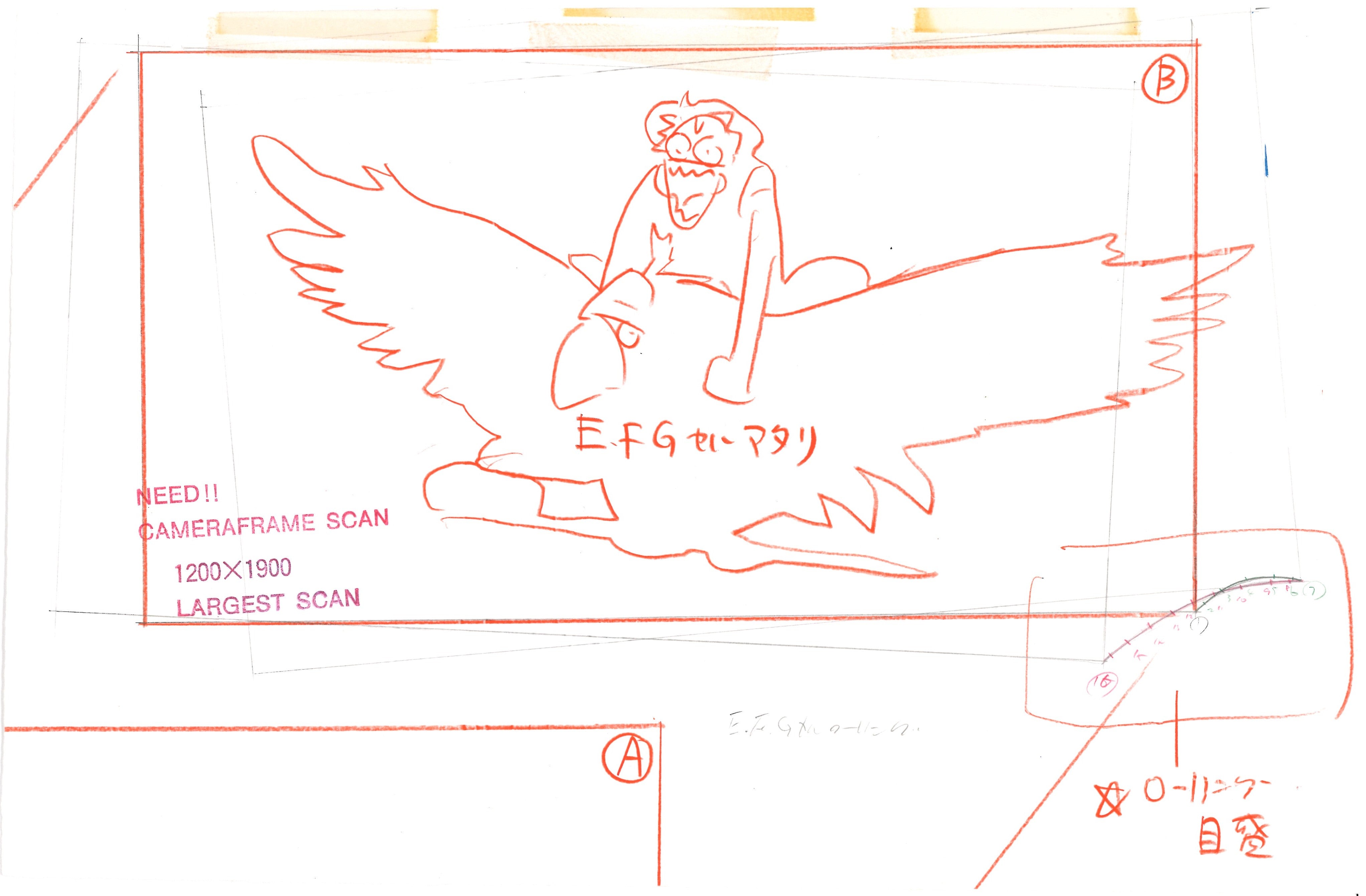 One Piece Original Drawing 4-Page Set (Monkey D Luffy)