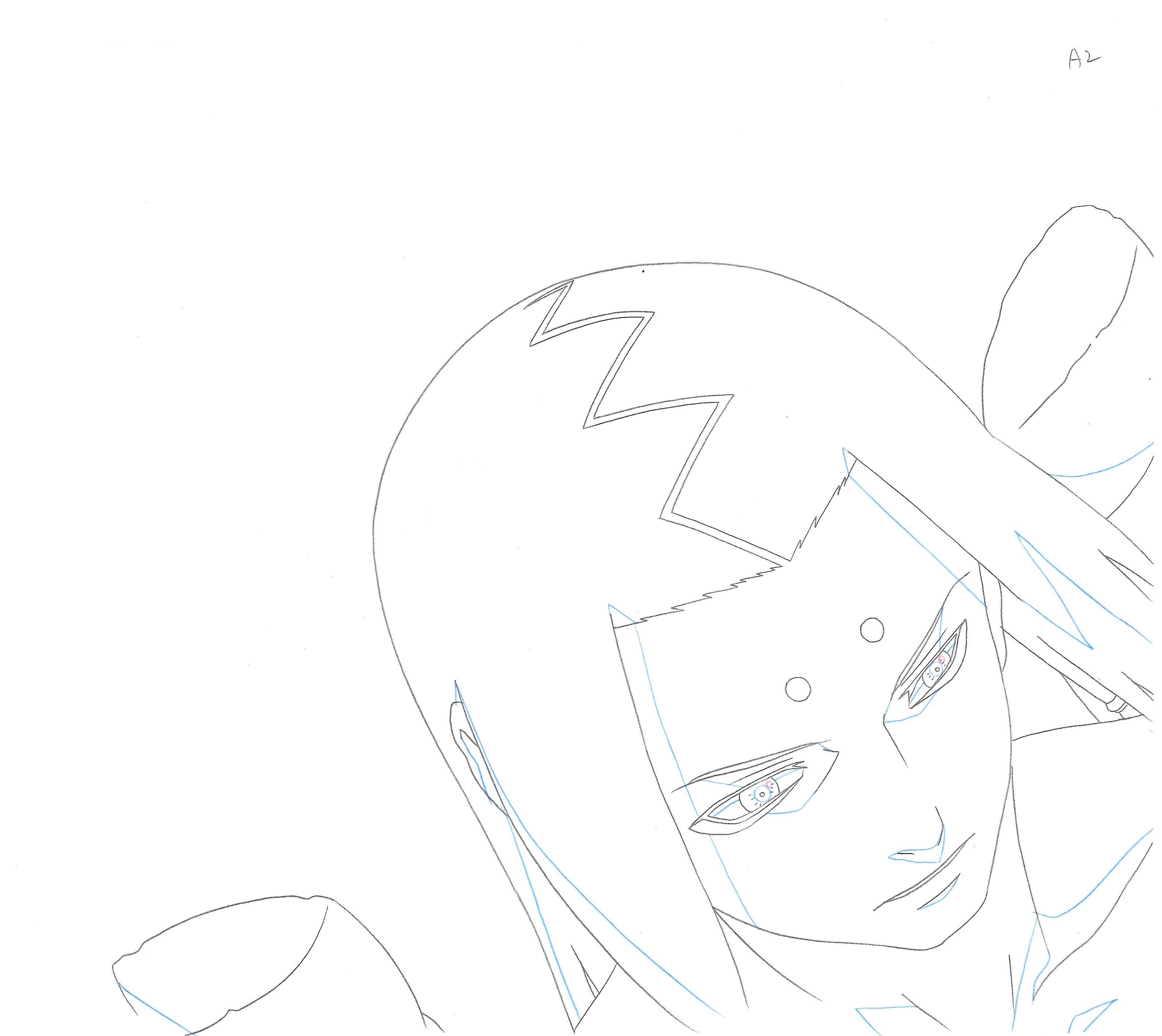 Naruto Original Drawing (2 pages) Kimimaro