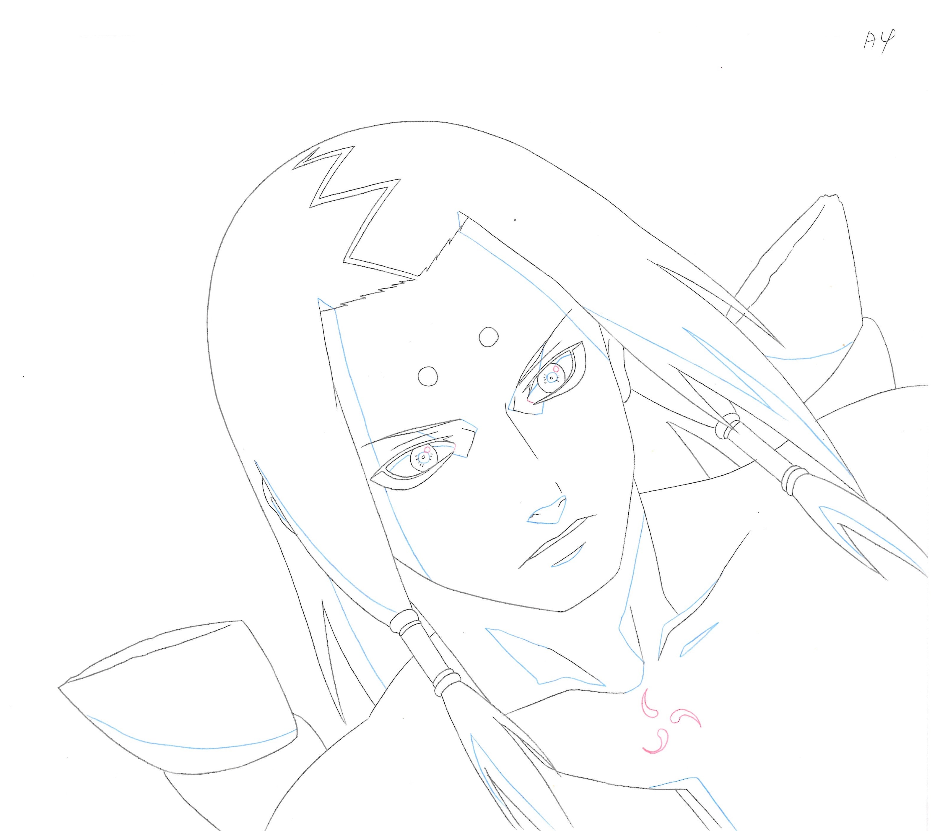 Naruto Original Drawing (Kimimaro)