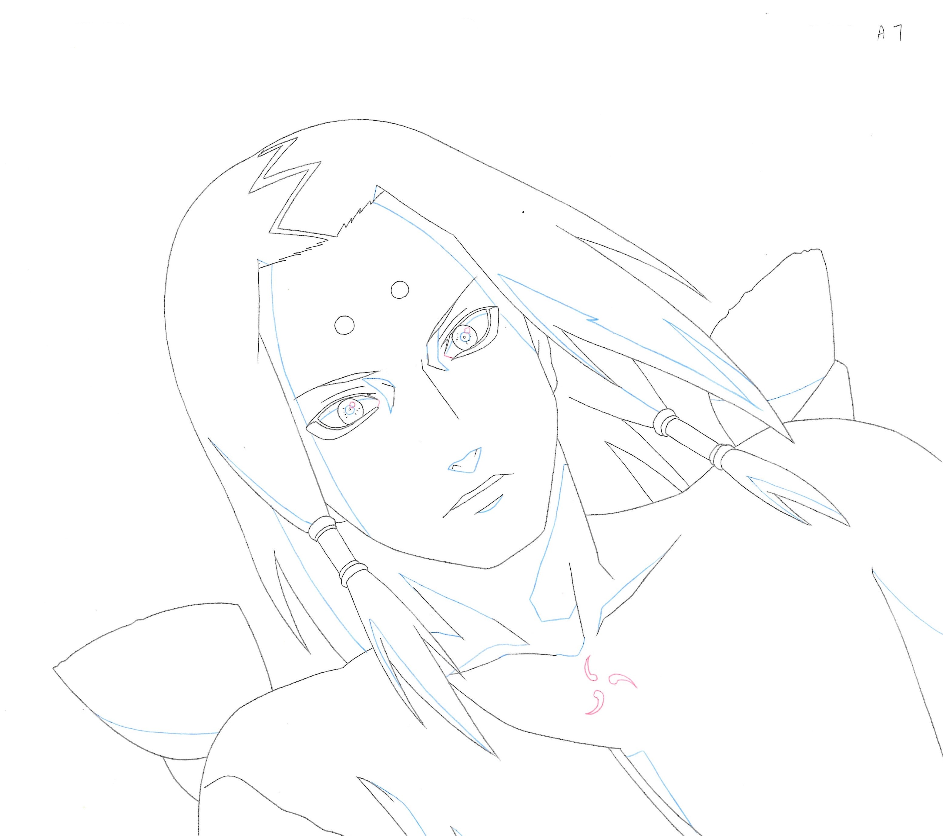 Naruto Original Drawing (Kimimaro)