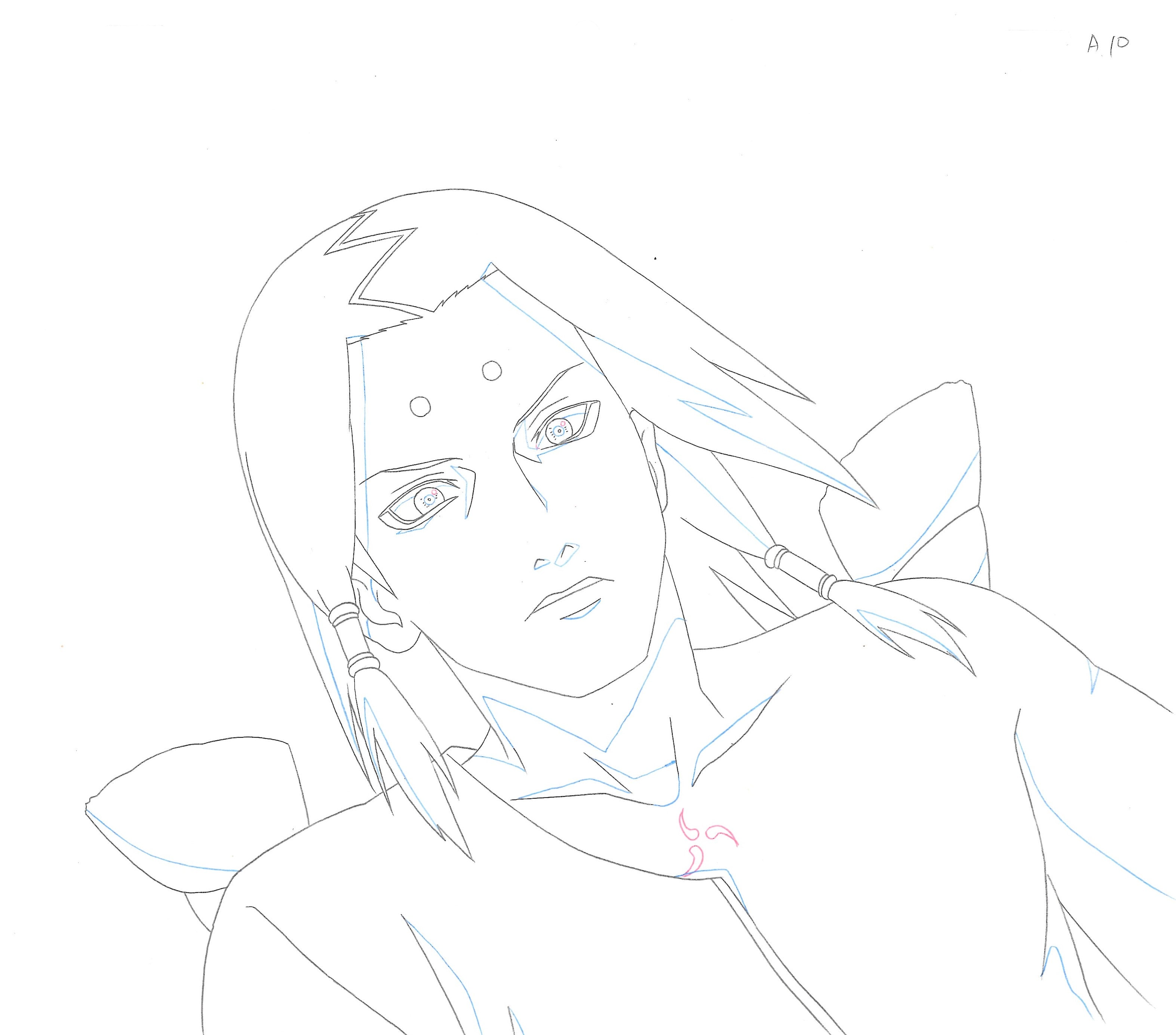 Naruto Original Drawing (Kimimaro)