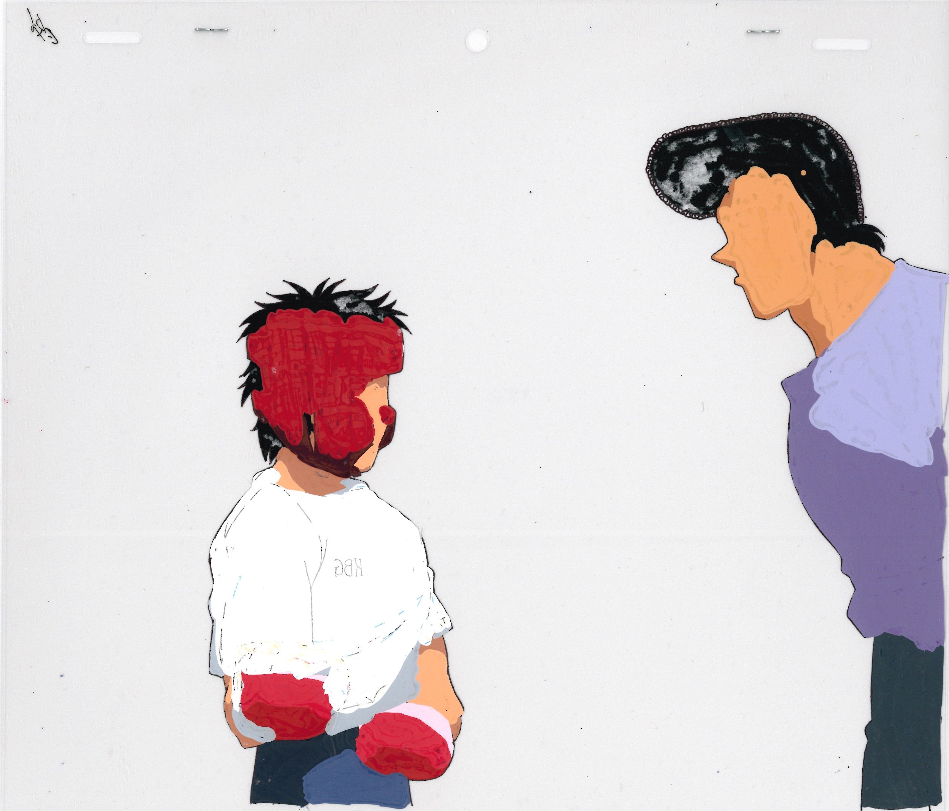 Hajime No Ippo Original Cel and Drawing (Ippo Makunouchi, Mamoru Takamura)