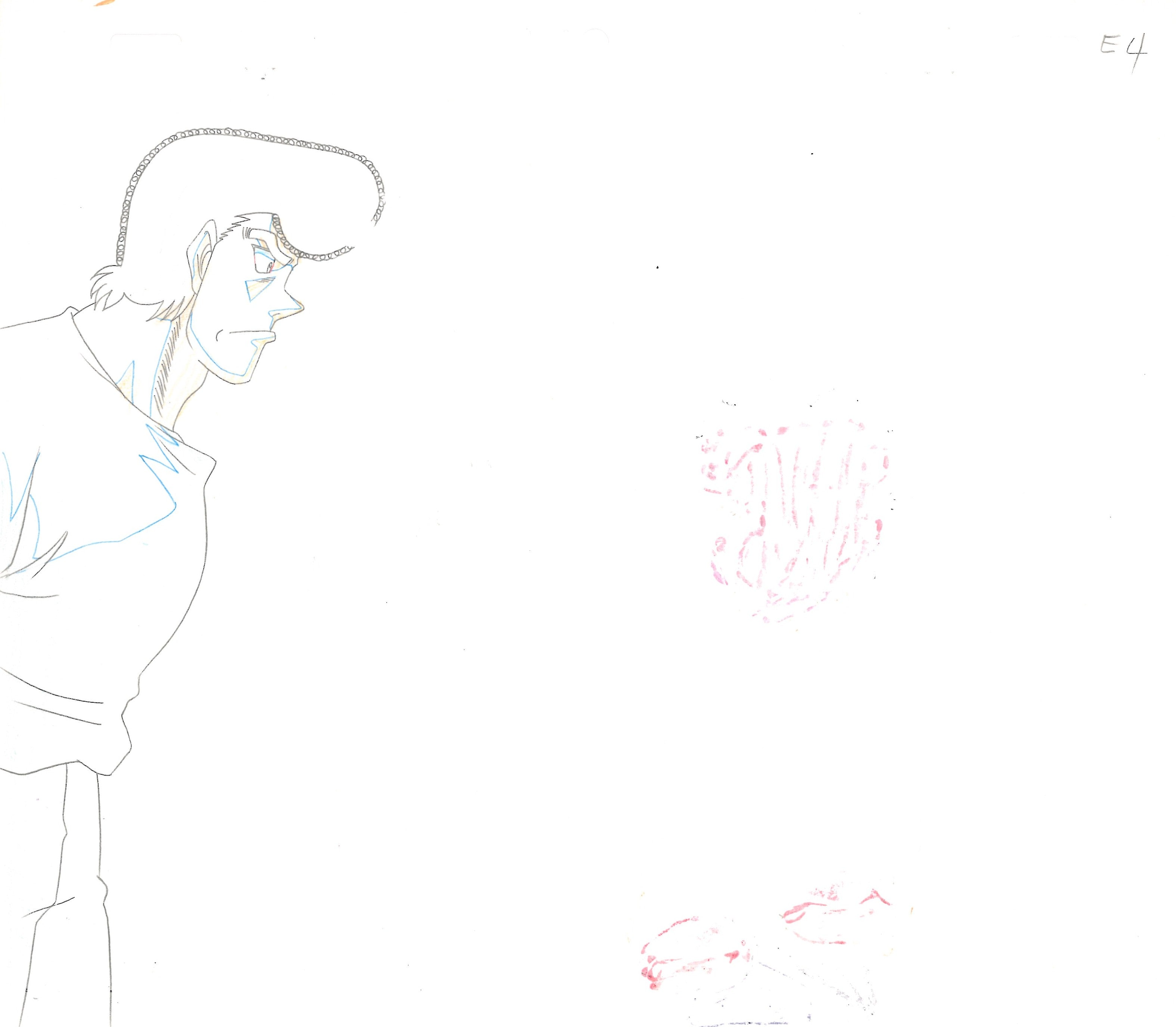Hajime No Ippo Original Cel and Drawing (Ippo Makunouchi, Mamoru Takamura)