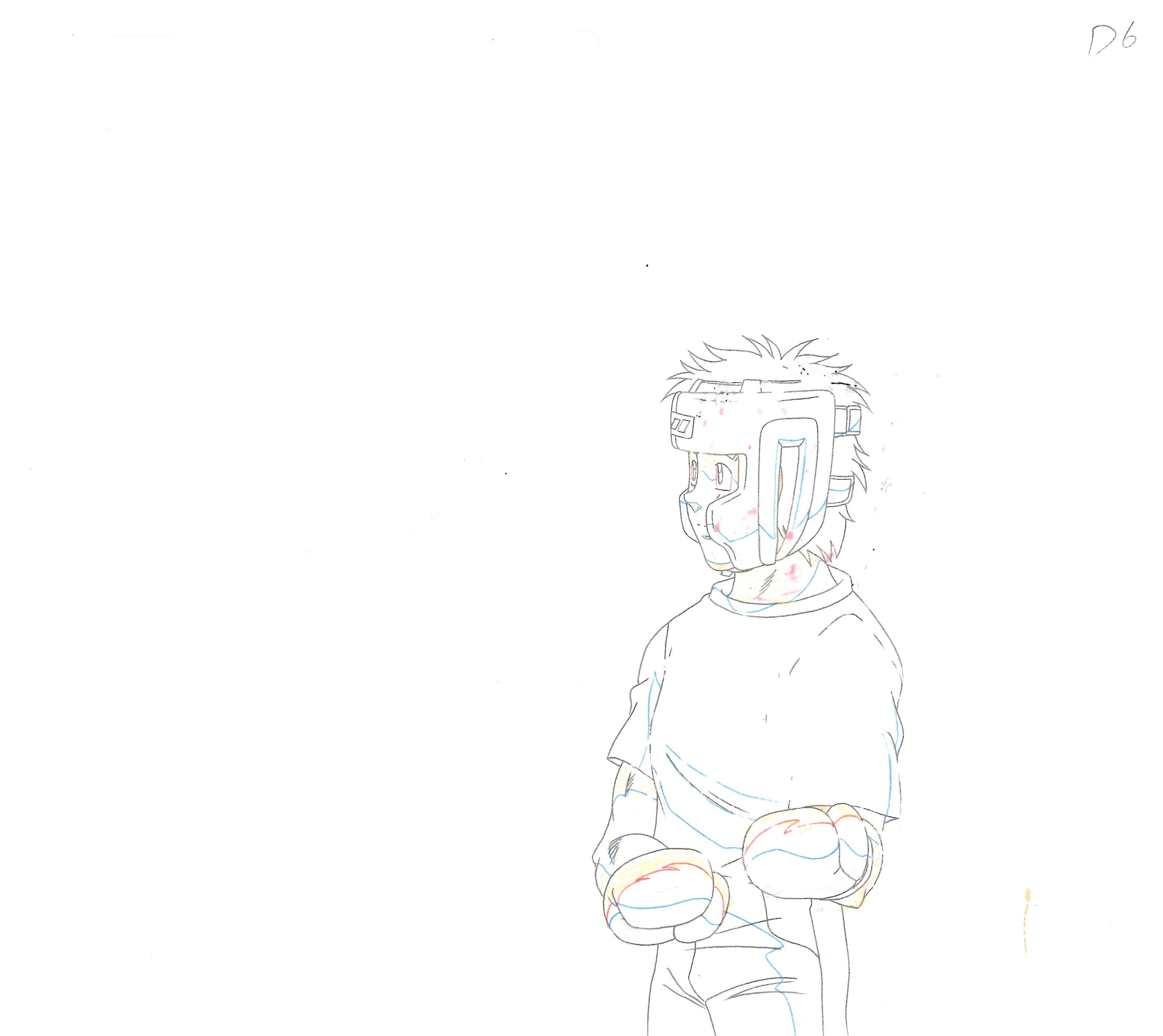 Hajime No Ippo Original Cel and Drawing (Ippo Makunouchi, Mamoru Takamura)