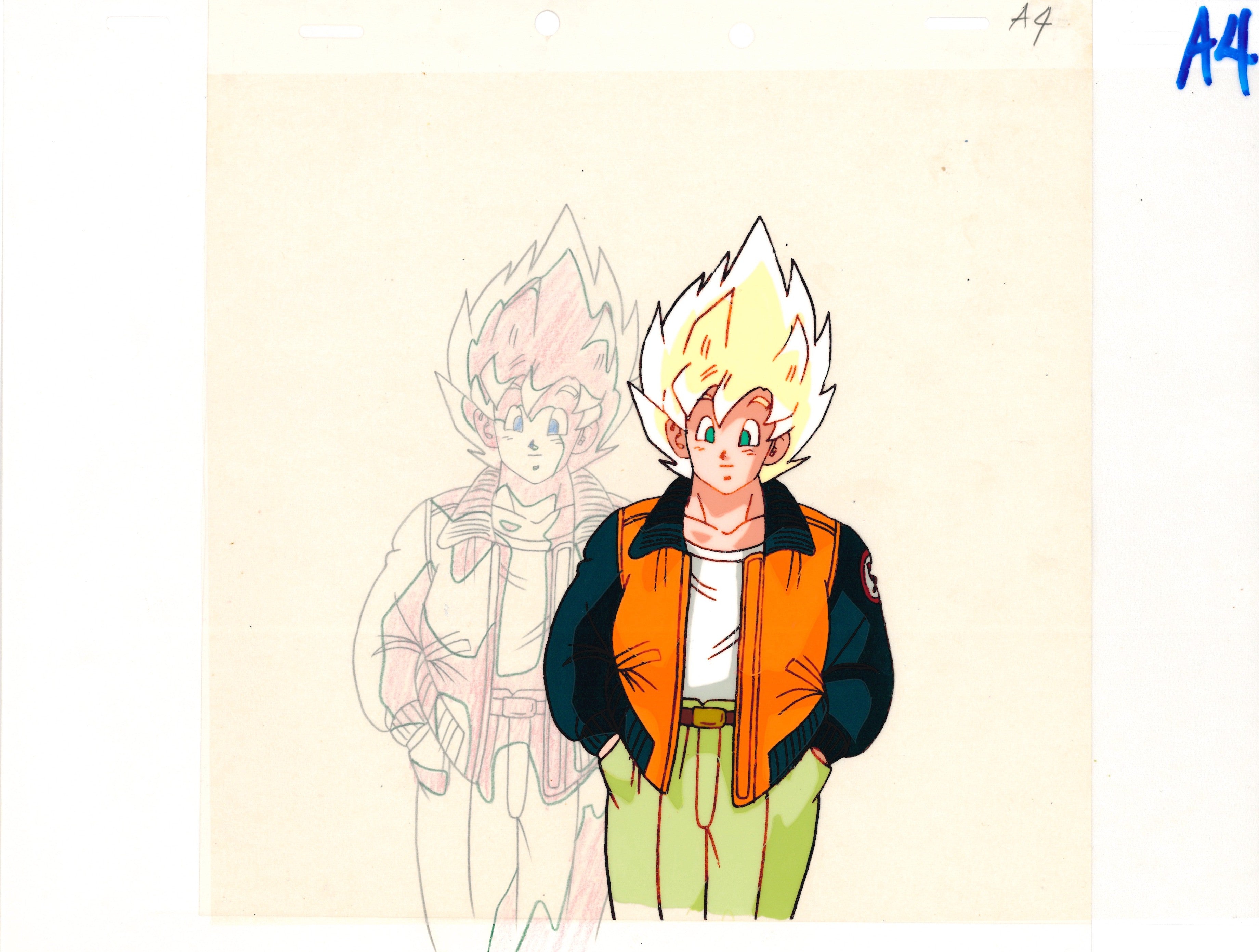 Dragon Ball Z Original Cel & Drawing (Son Goku)