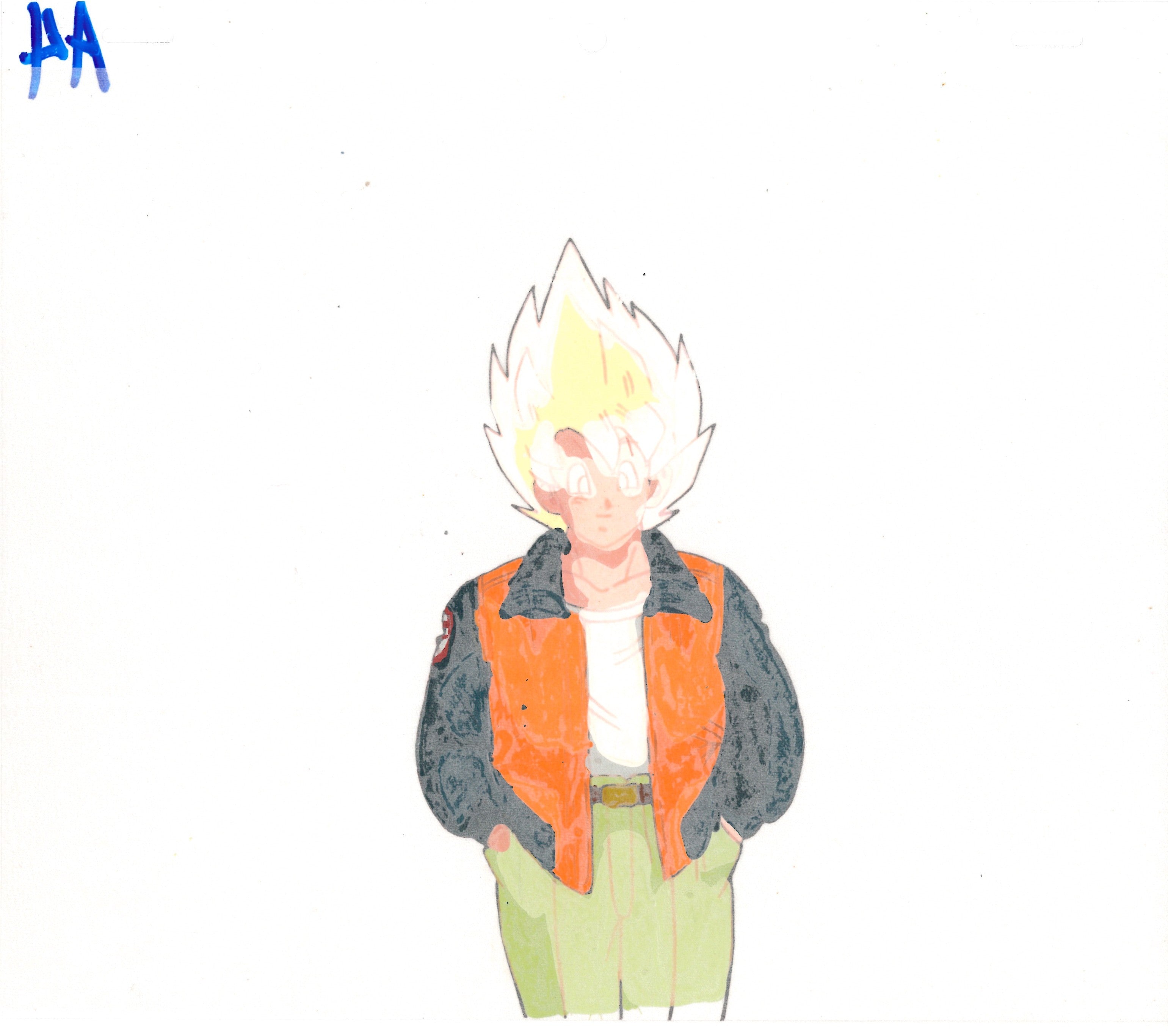 Dragon Ball Z Original Cel & Drawing (Son Goku)