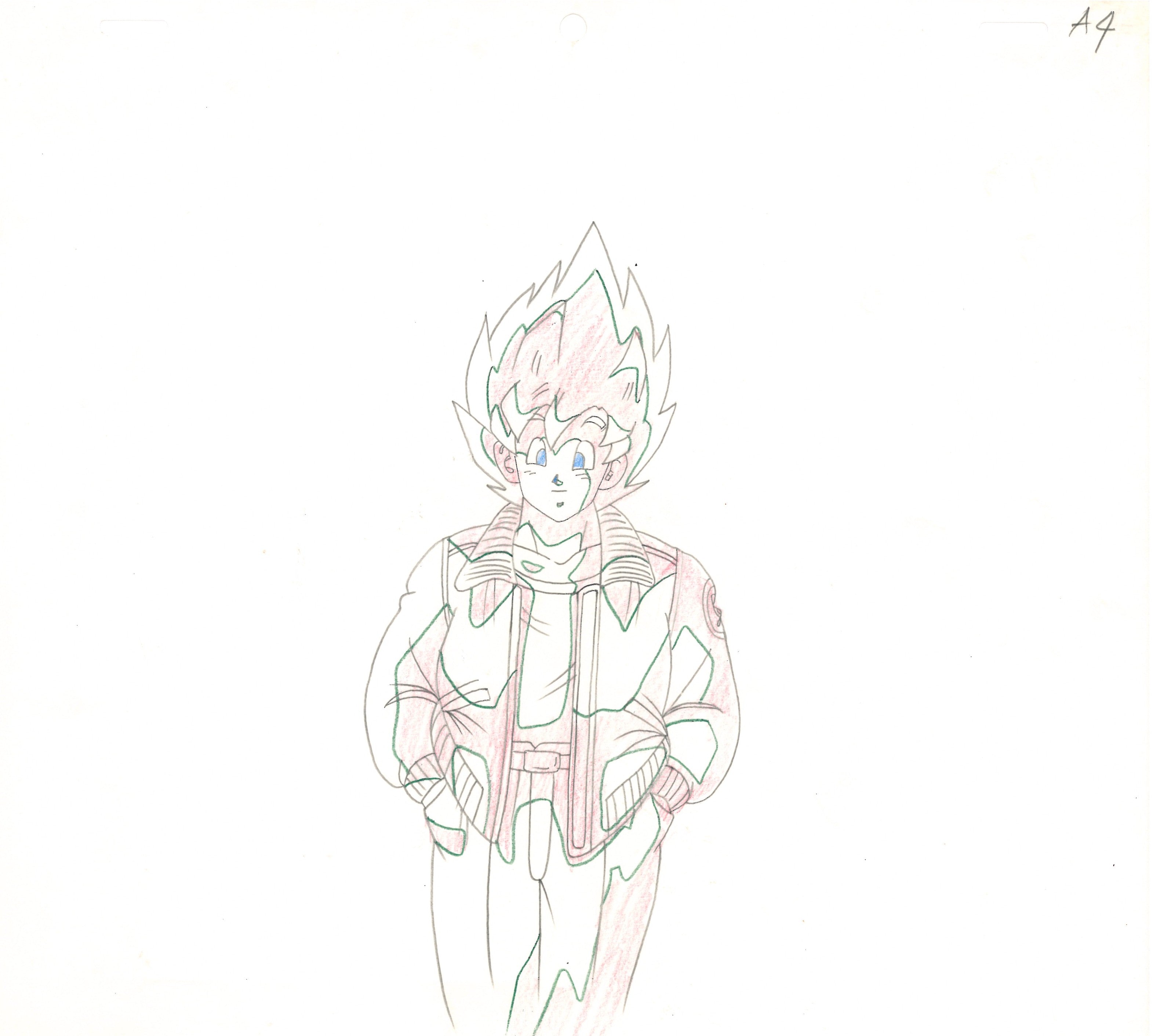 Dragon Ball Z Original Cel & Drawing (Son Goku)
