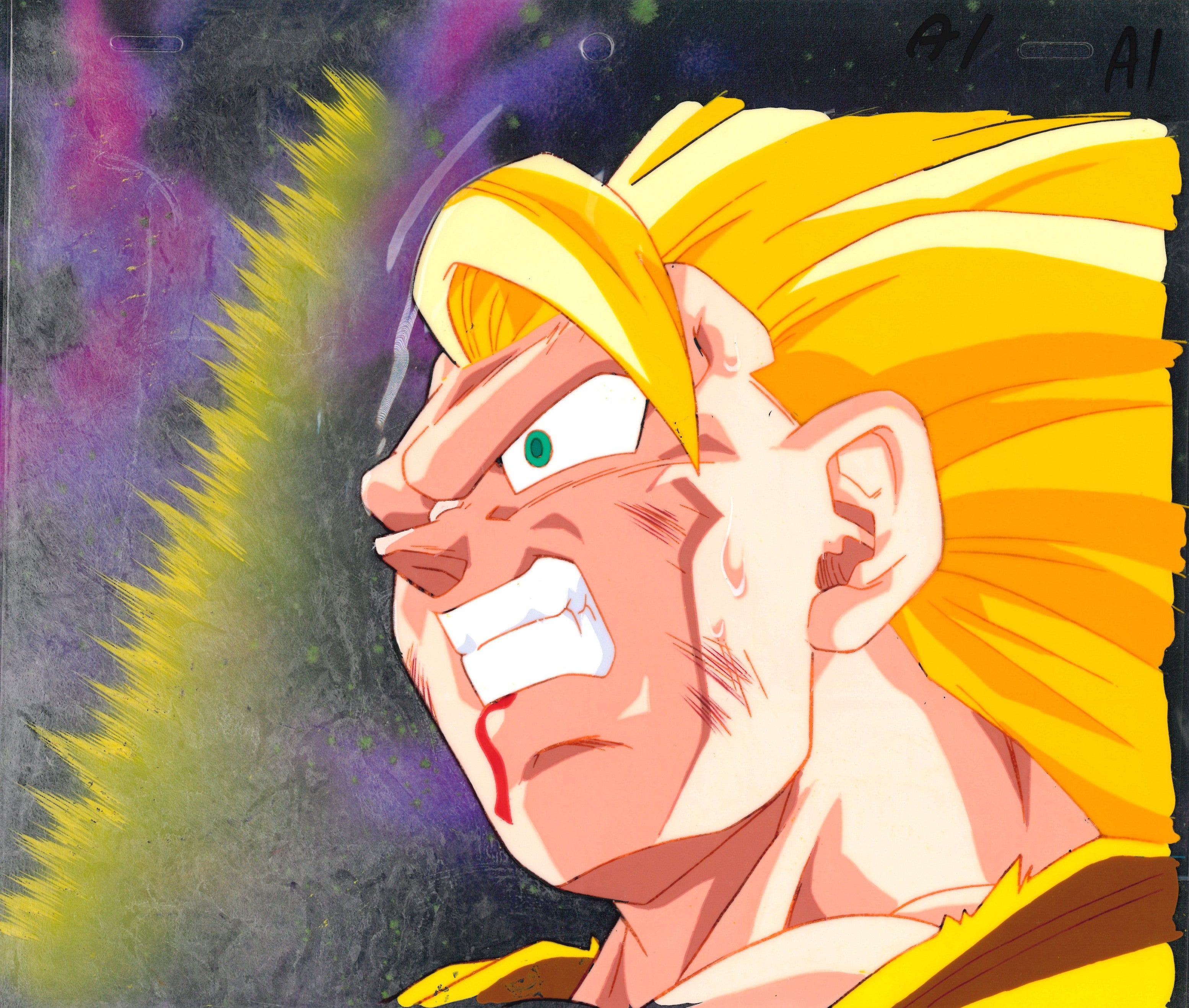 Dragon Ball Z Original Cel & Drawing (Son Goku)