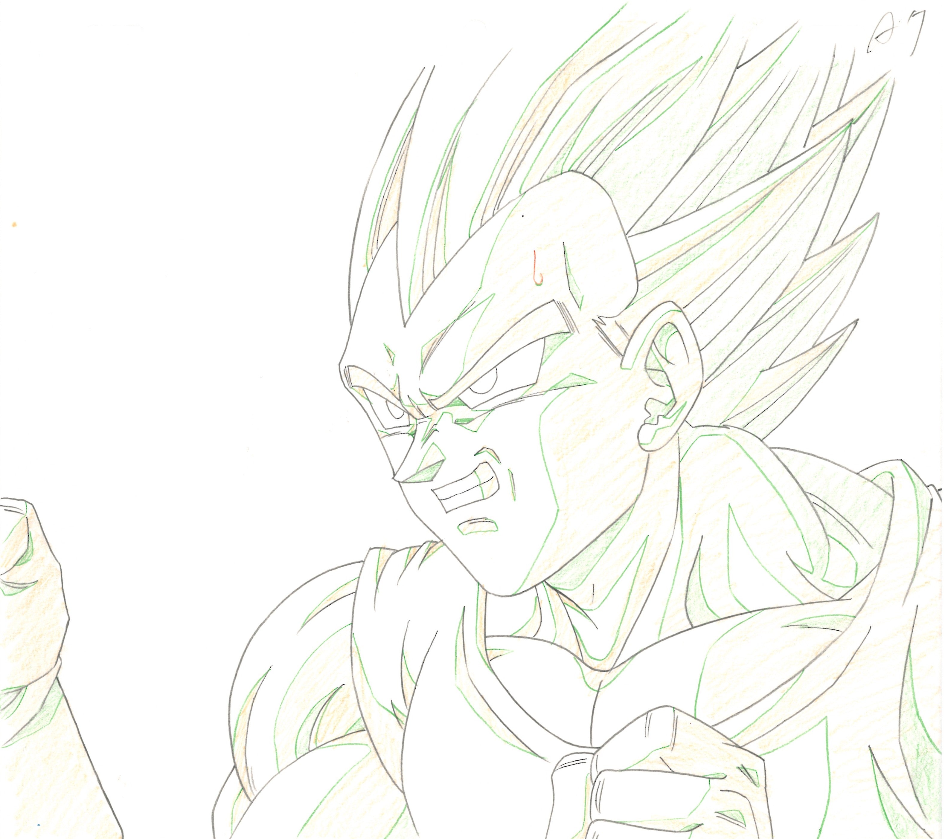 Dragon Ball Z Original Drawing (Vegeta)