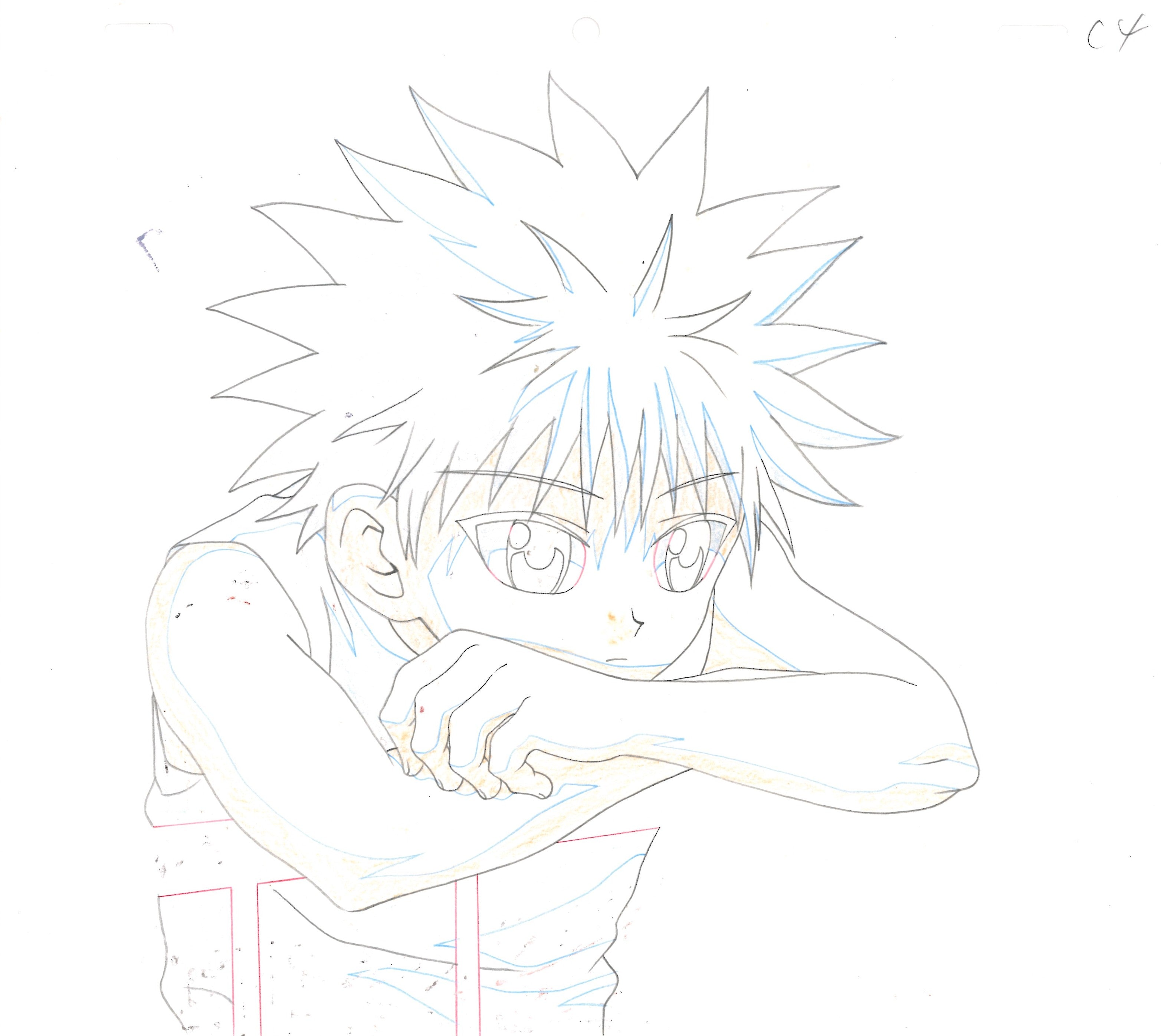 Hunter x Hunter Original Cel and Drawing (Killua)