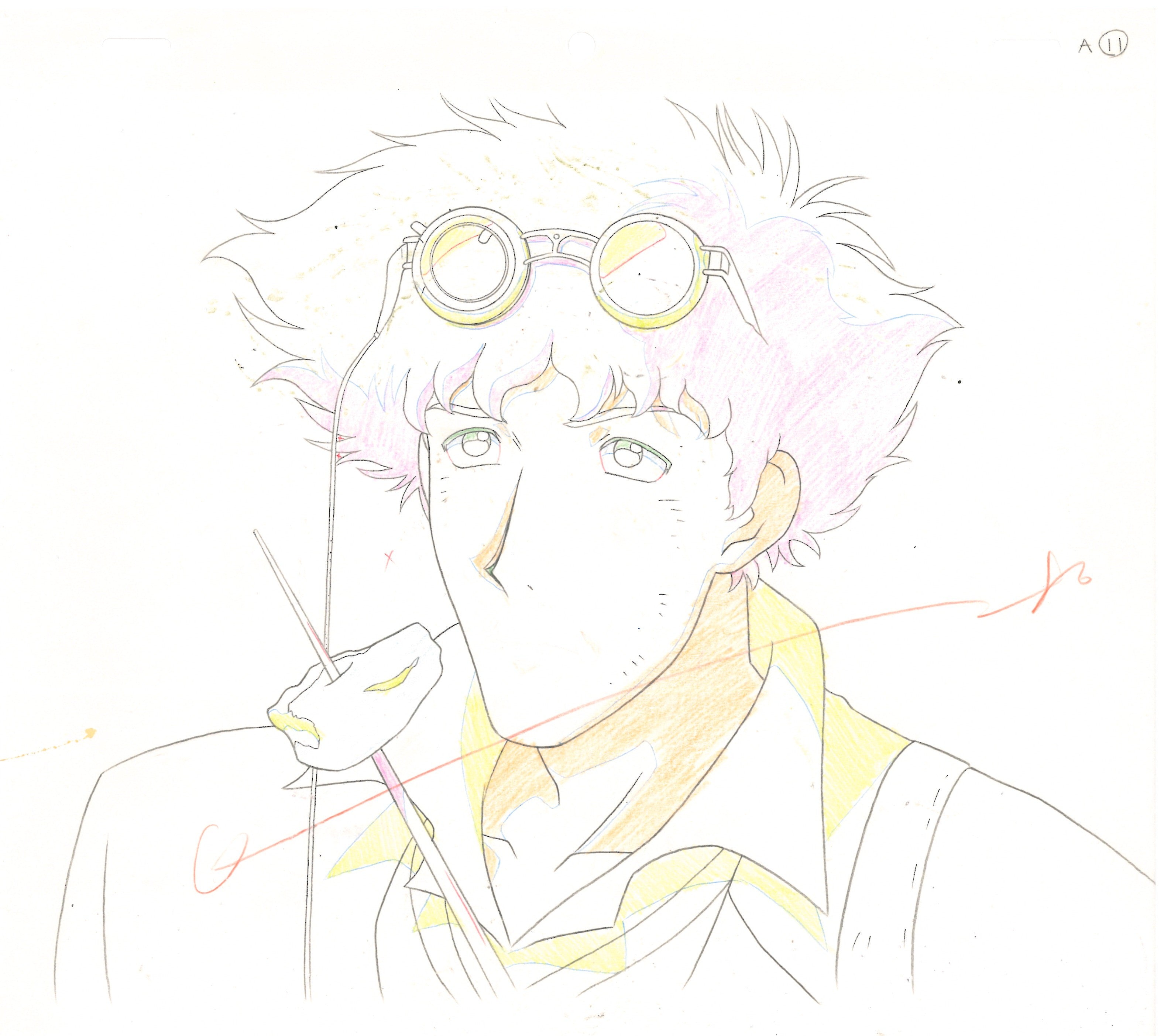 Cowboy Bebop Original Drawing (Spike Spiegel)