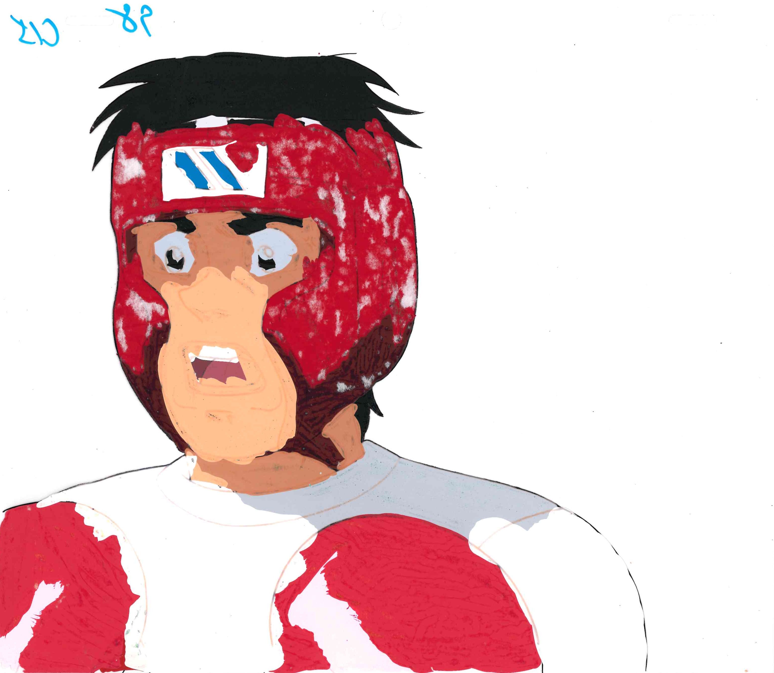 Hajime No Ippo Original Cel and Drawing (Ippo Makunouchi)