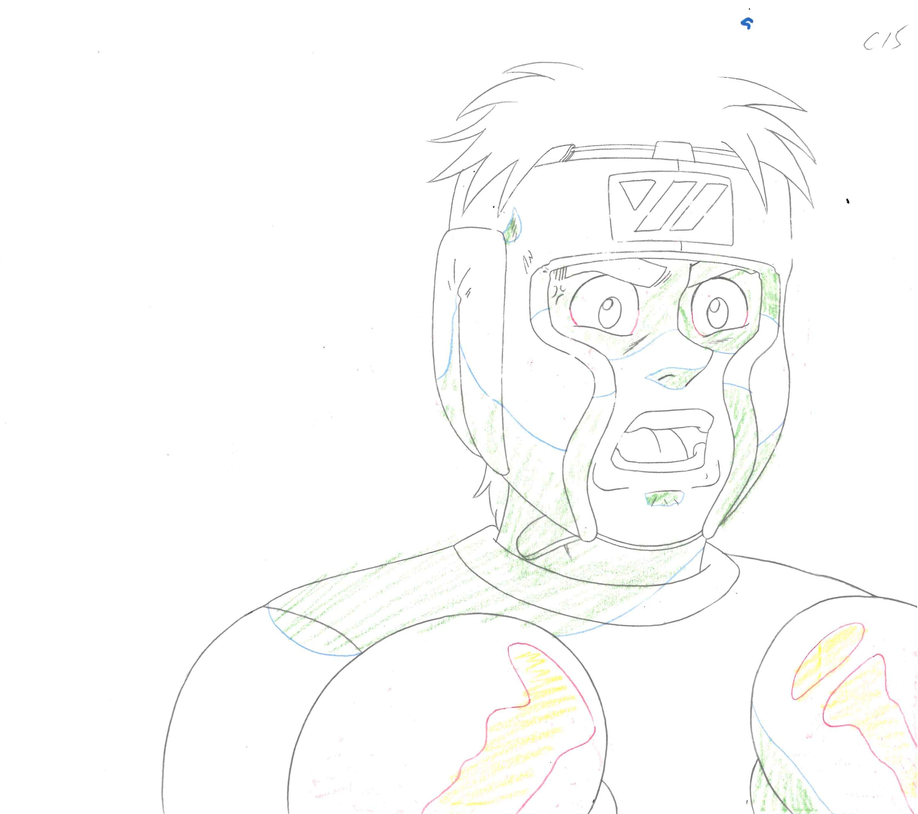 Hajime No Ippo Original Cel and Drawing (Ippo Makunouchi)