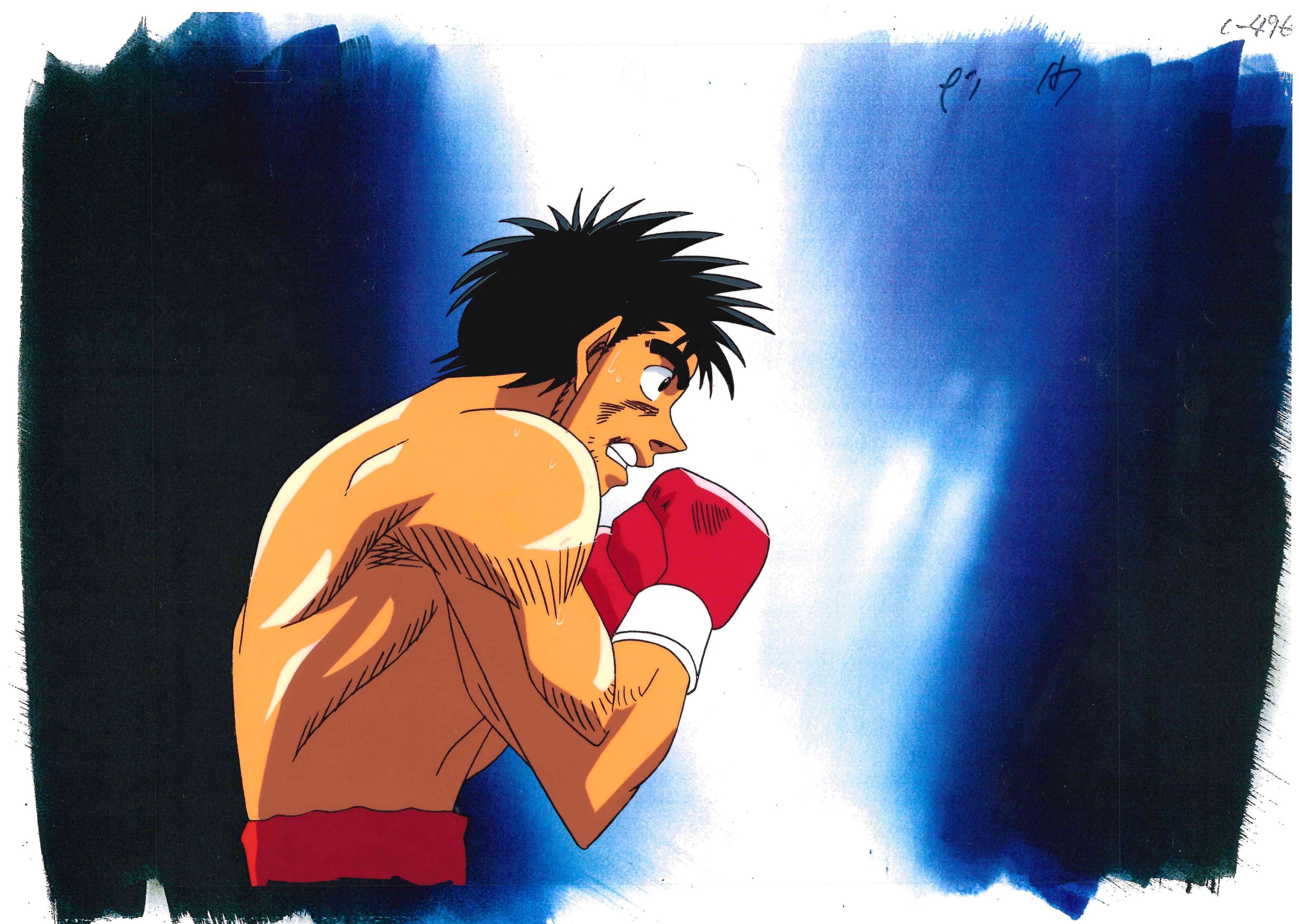 Hajime No Ippo Original Cel and Drawing (Ippo Makunouchi)