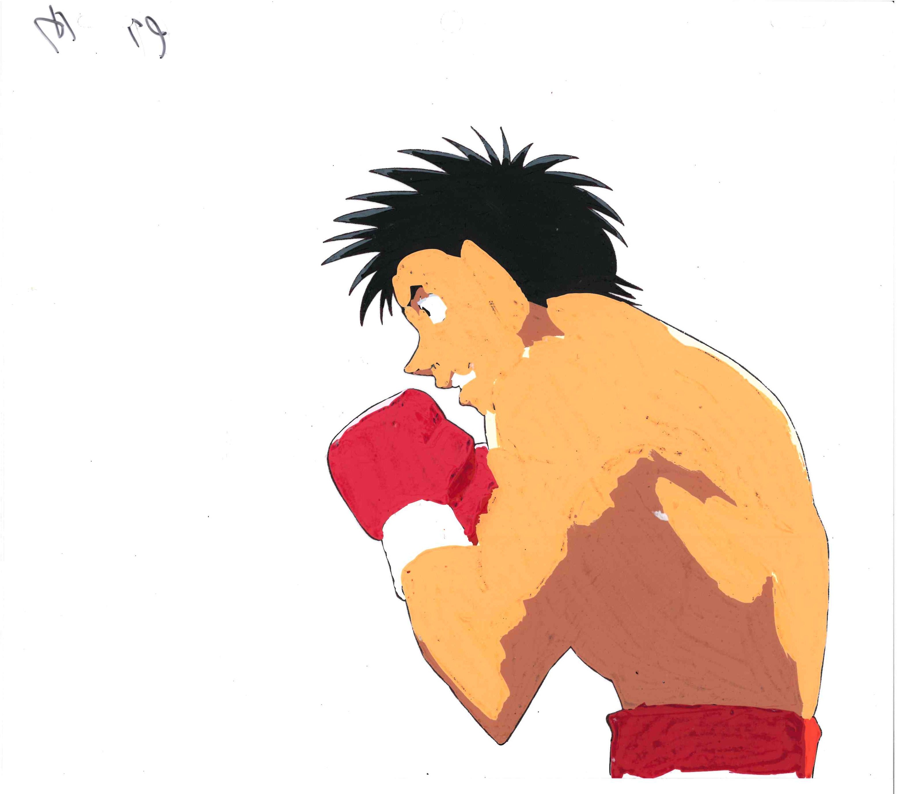 Hajime No Ippo Original Cel and Drawing (Ippo Makunouchi)