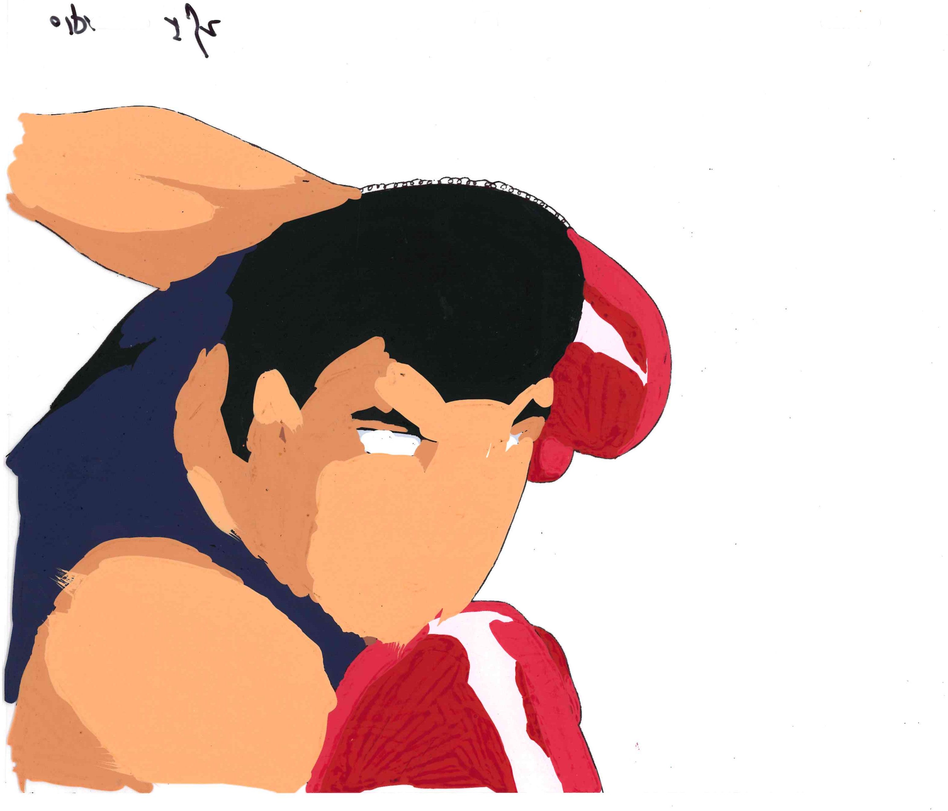 Hajime No Ippo Original Cel and Drawing (Mamoru Takamura)