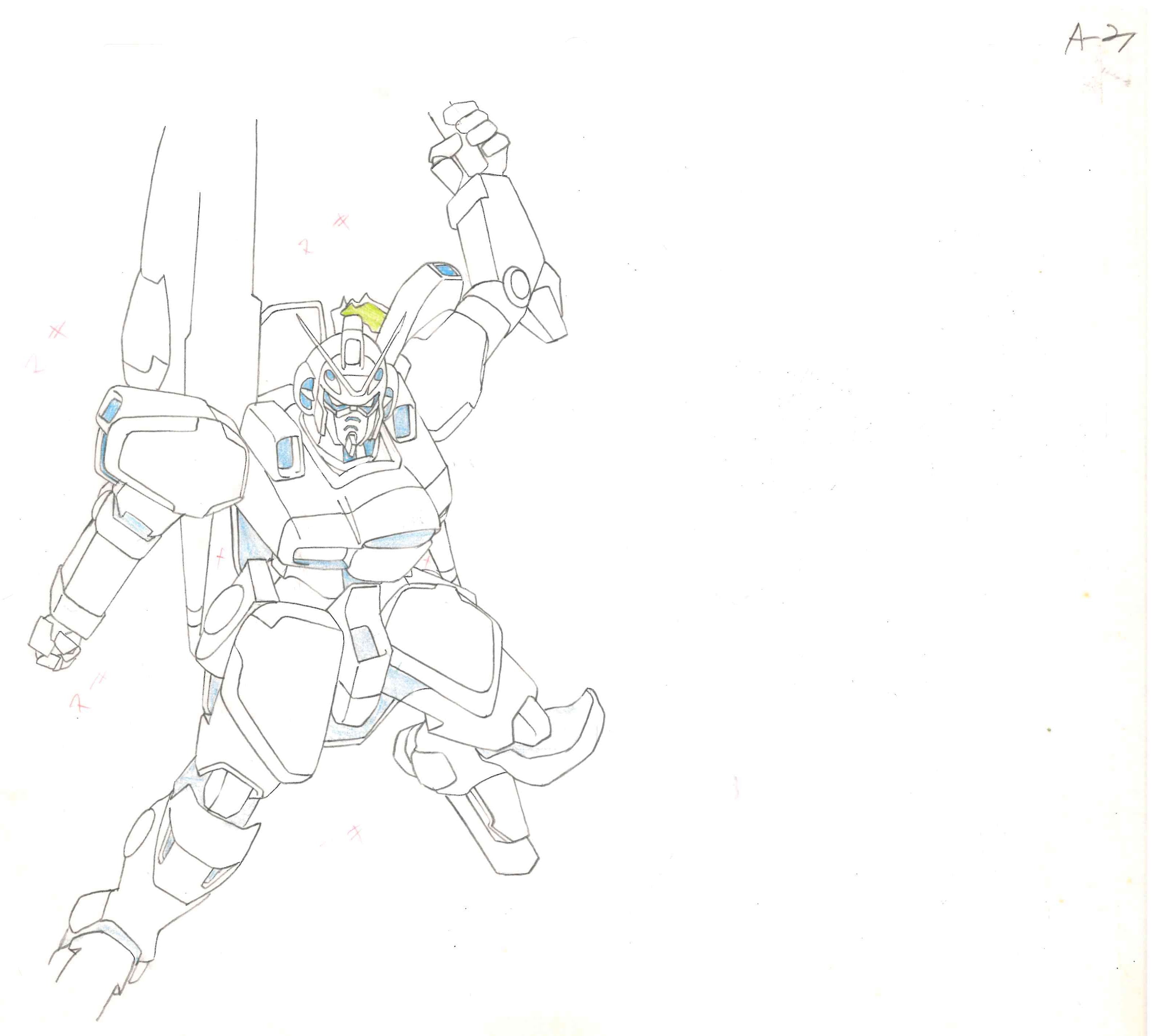 Mobile Suit Victory Gundam Original Drawing (V Dash Gundam)