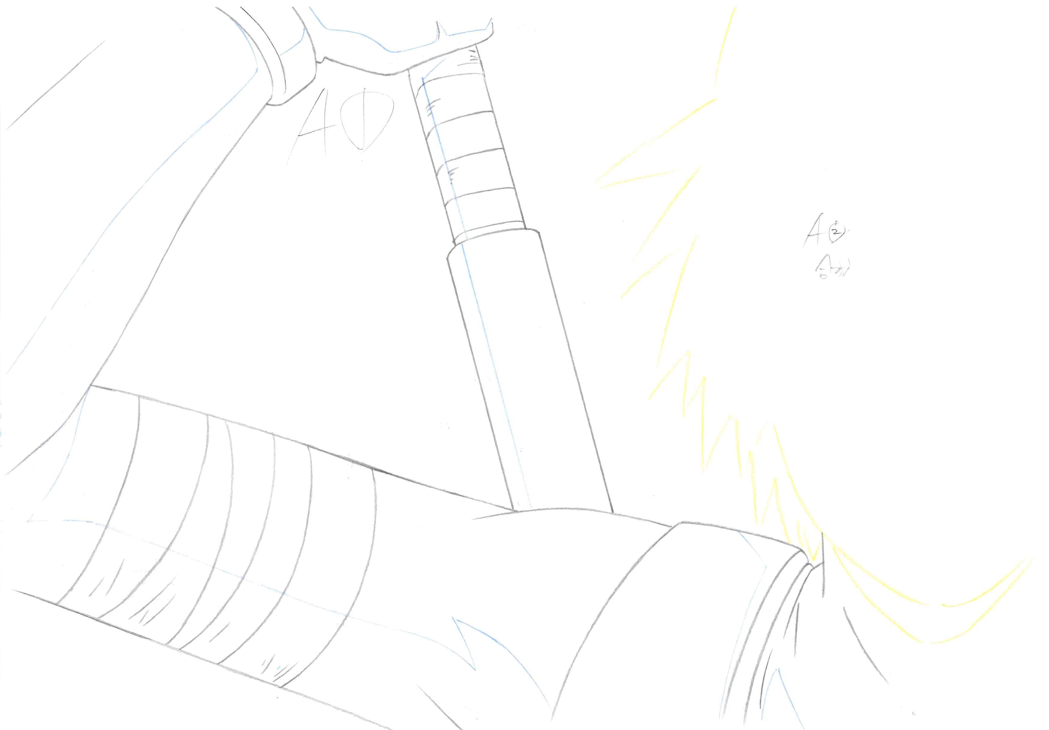 Naruto Shippuden Original Drawing (Kakashi Hatake) 3-page Set