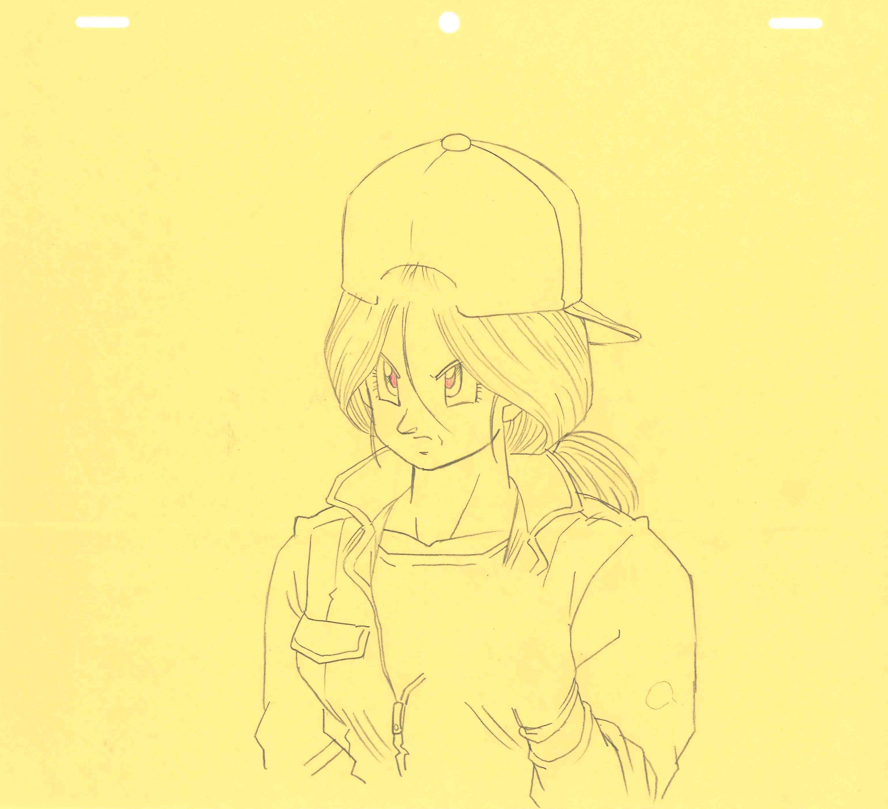 Dragon Ball Z Original Drawing (Bulma) 4-page Set