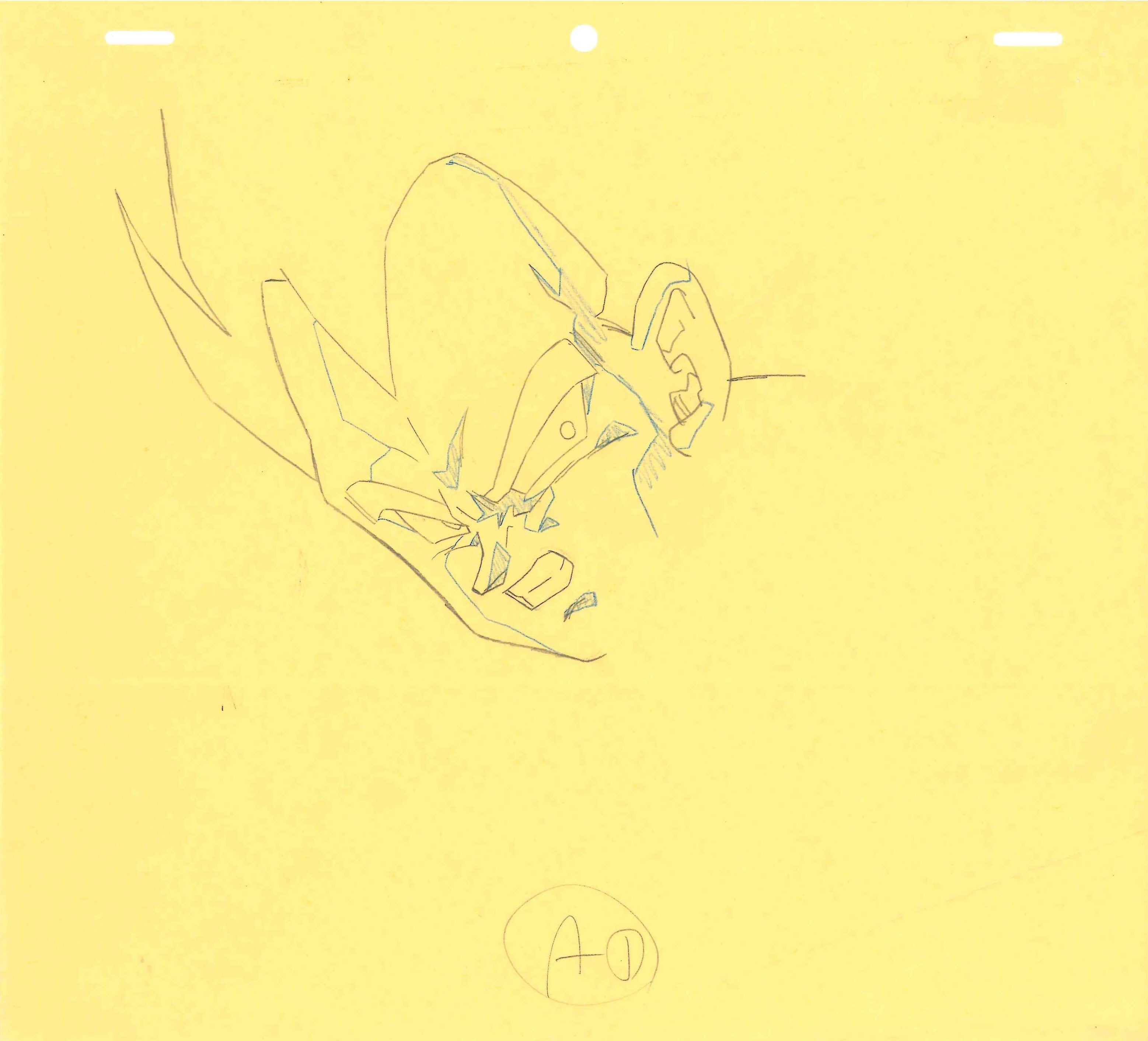 Dragon Ball Z Original Drawing and Layout Copy (Vegeta) 4-page Set