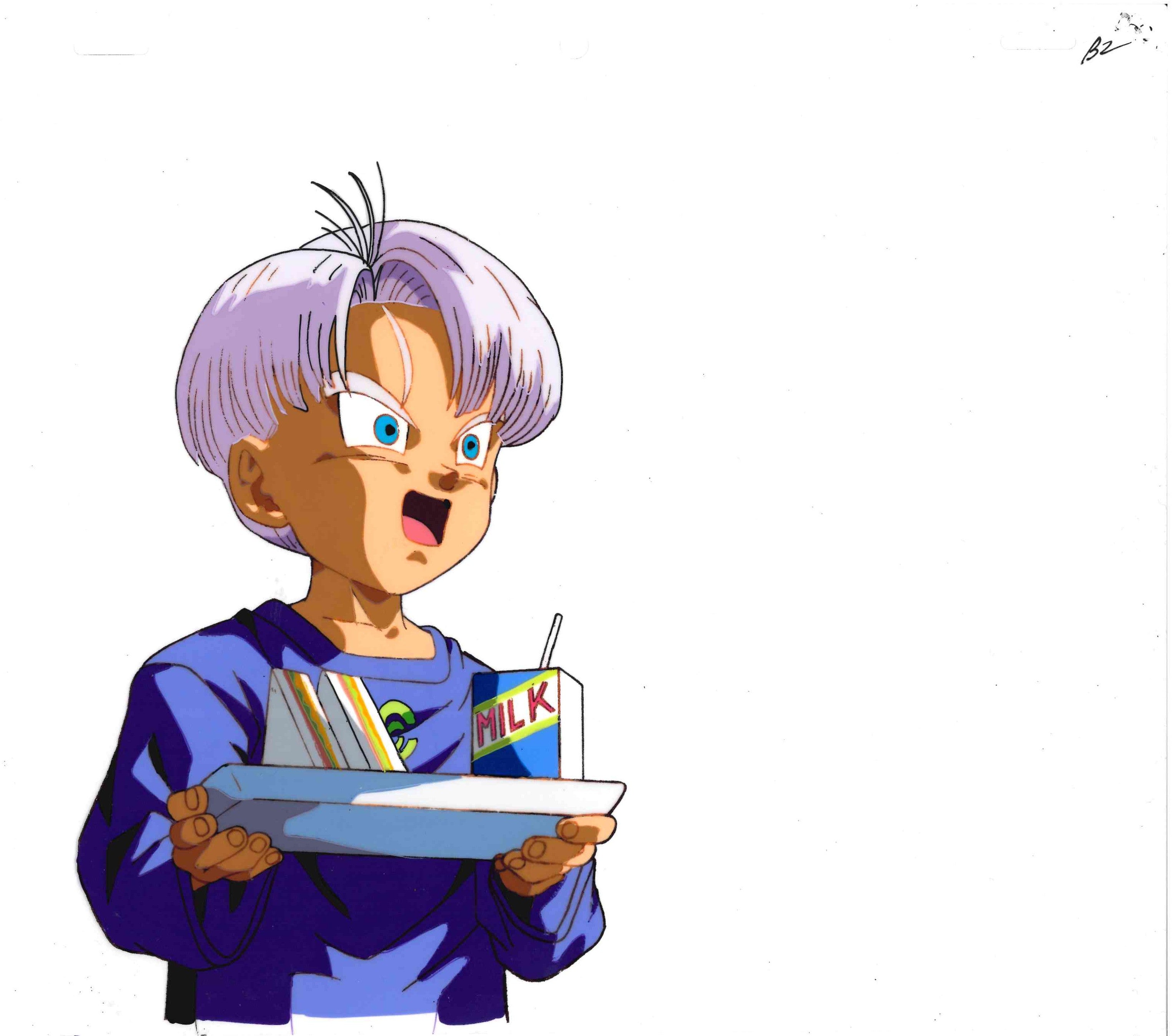 Dragon Ball Z Original Cel and Drawing (Trunks)