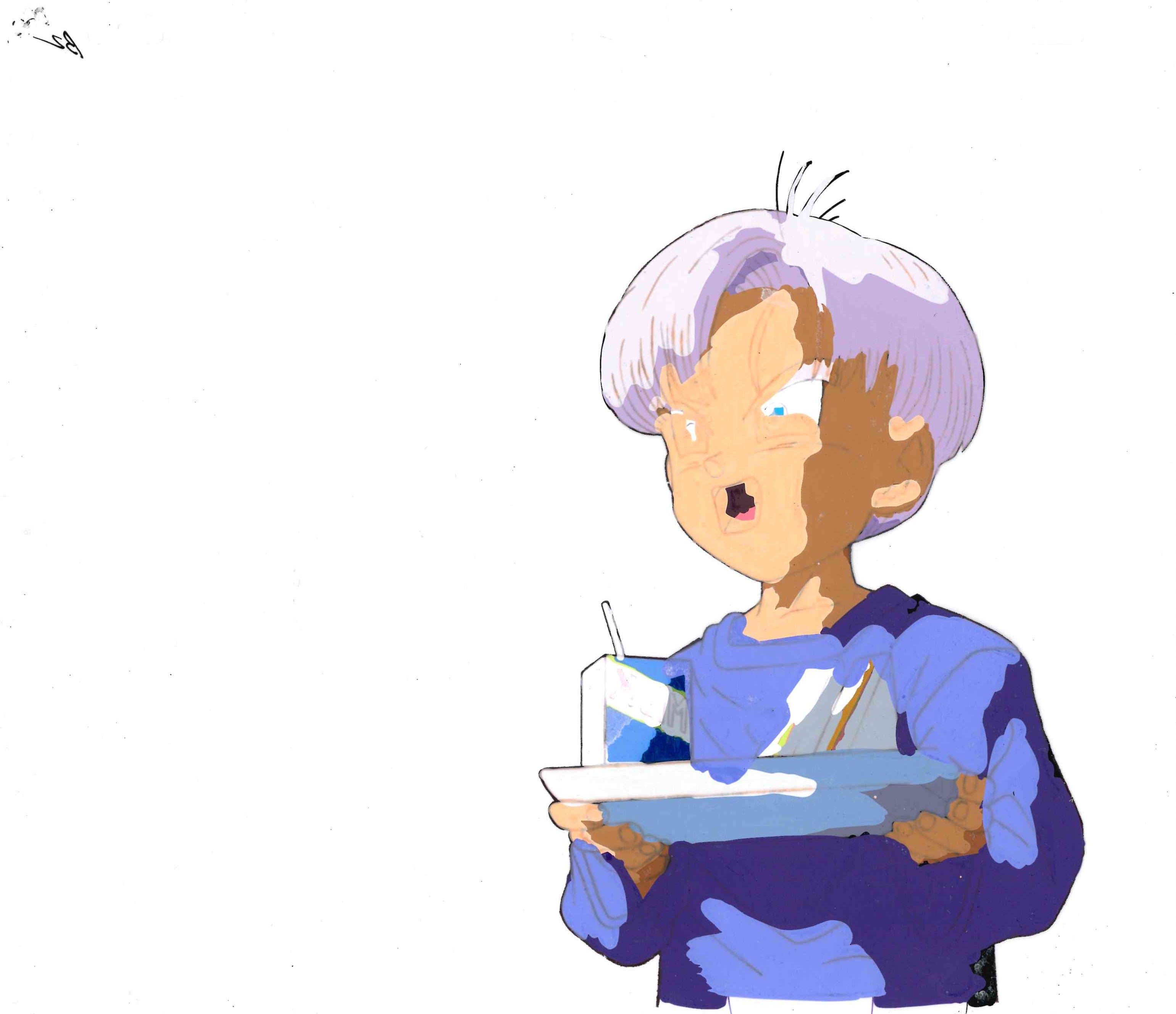 Dragon Ball Z Original Cel and Drawing (Trunks)