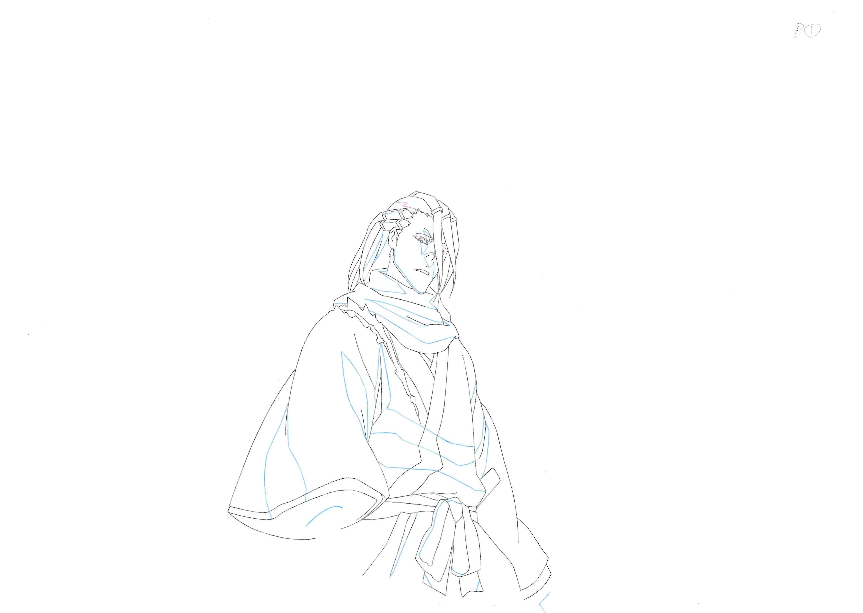 Bleach Original Drawing (Byakuya Kuchiki) 2-page Set